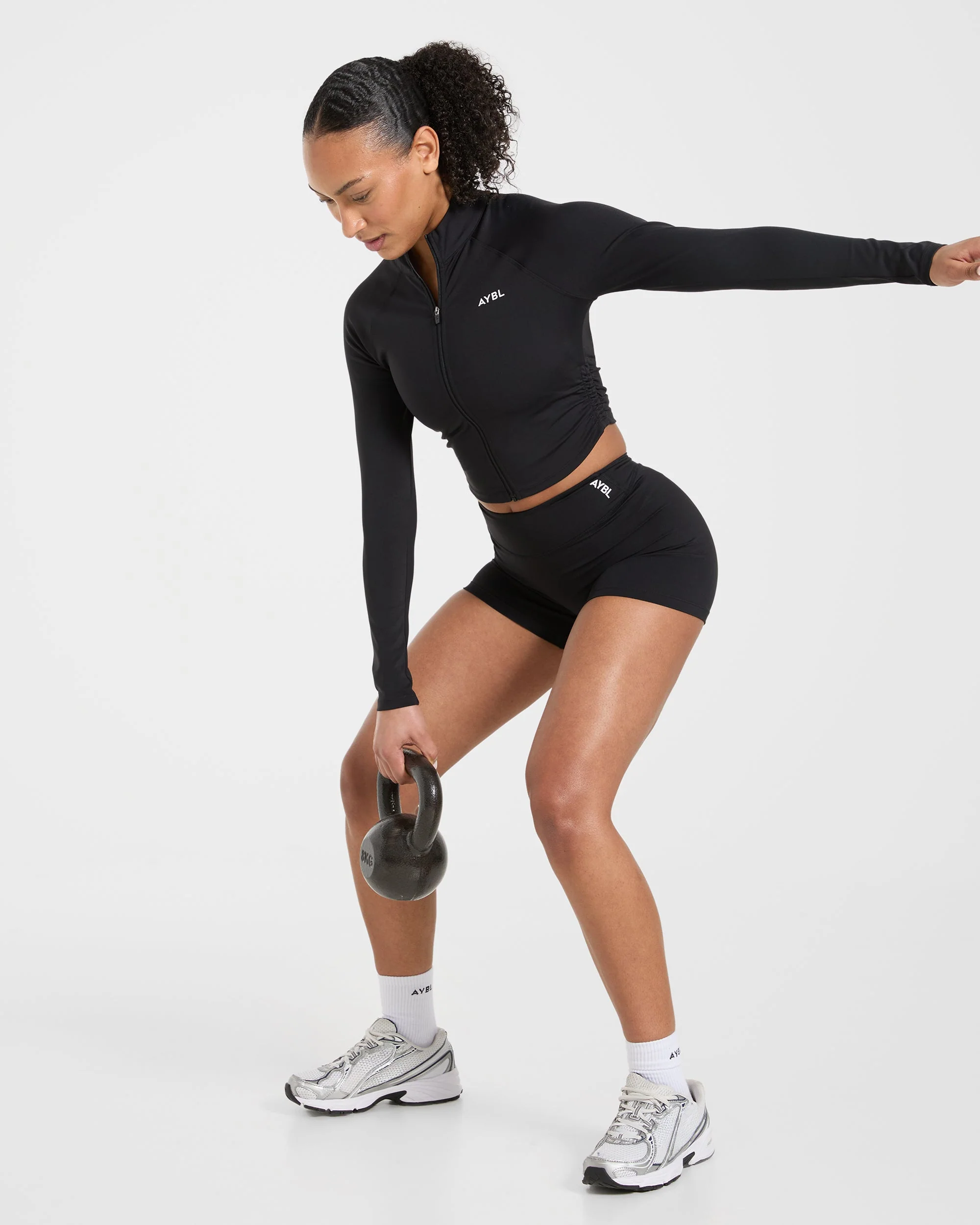 Physique Zip Up Jacket - Noir - Image 8