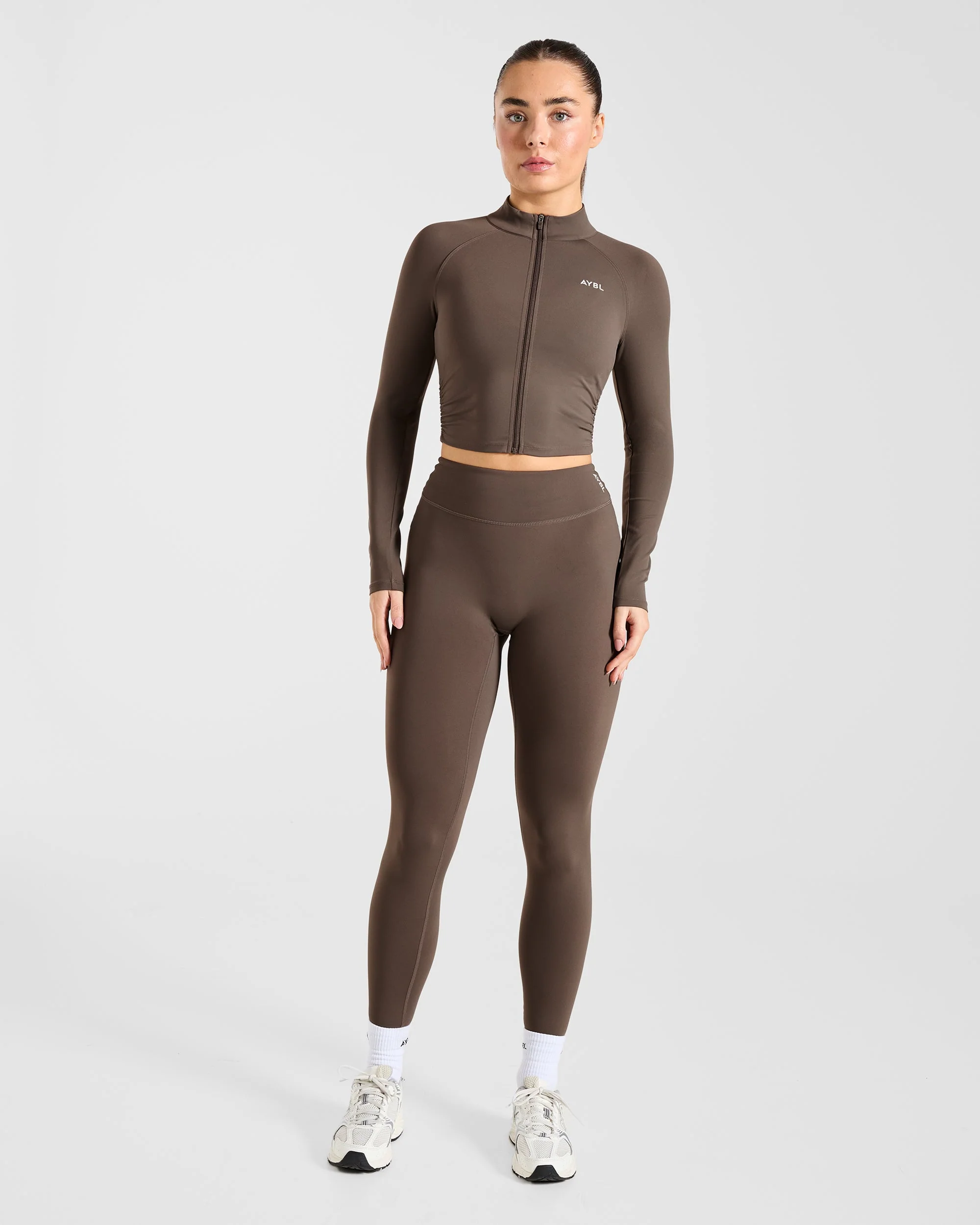 Physique Zip Up Jacket - Marron - Image 3