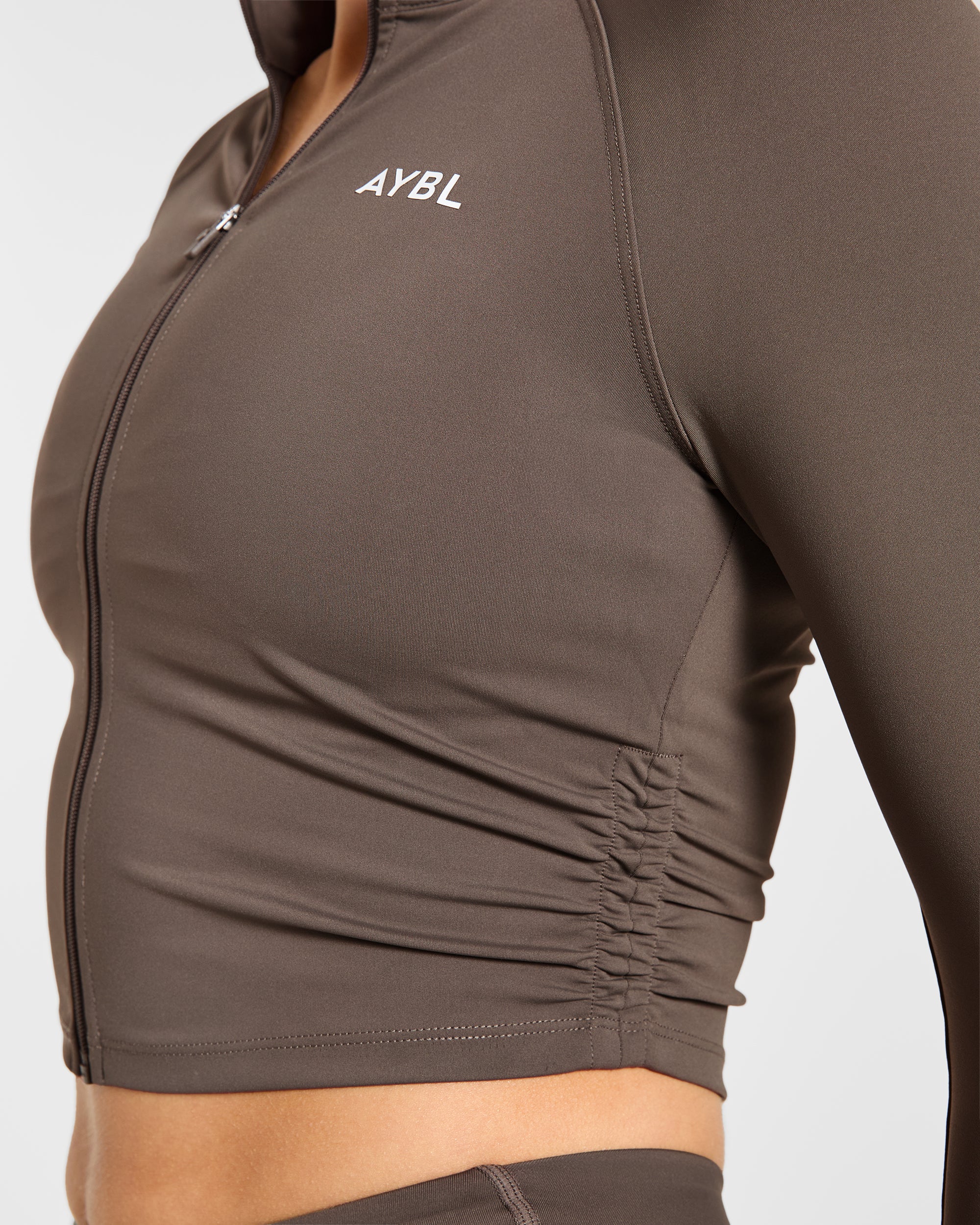 Physique Zip Up Jacket - Marron - Image 6