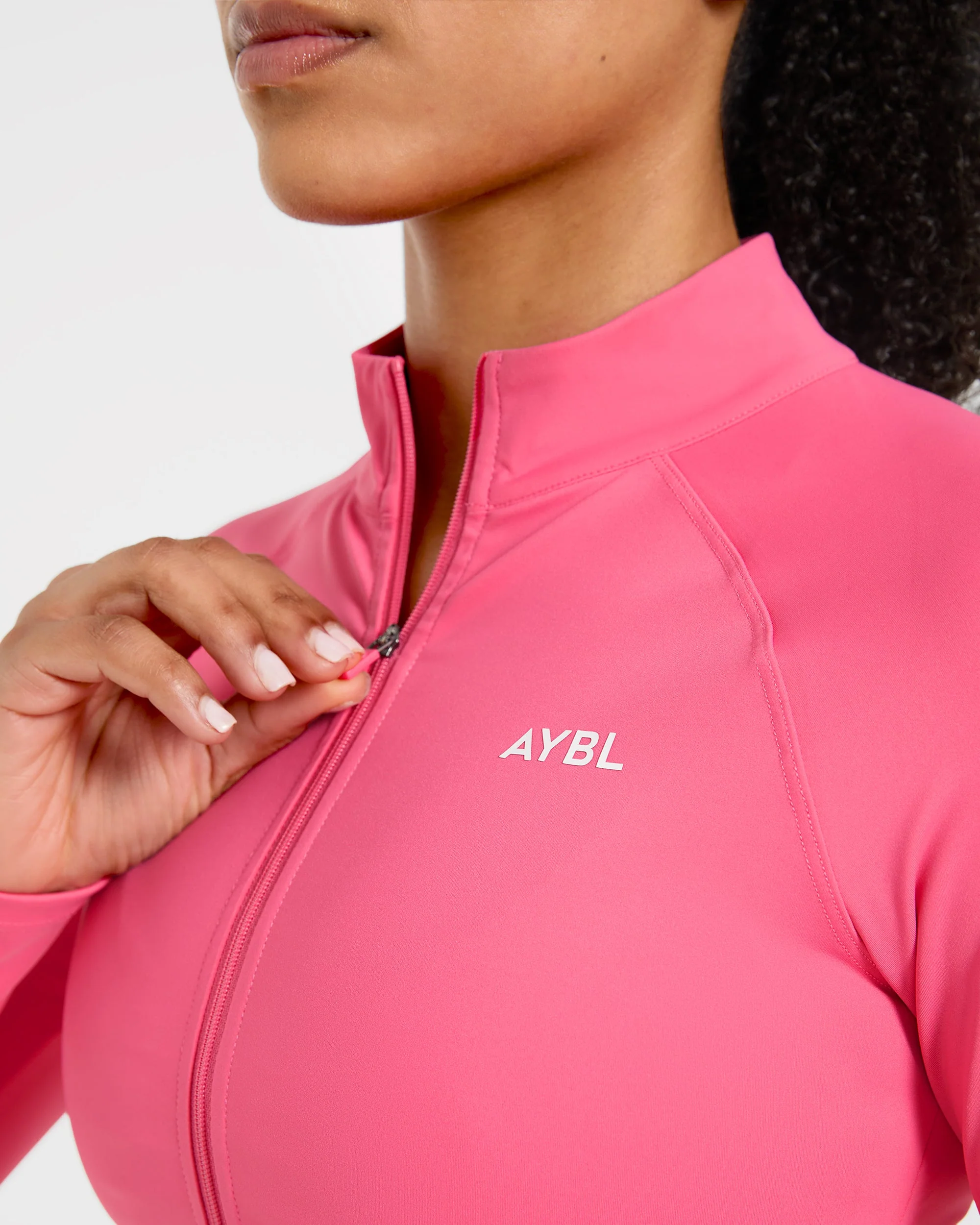 Physique Zip Up Jacket - Roseberry Rose - Image 5
