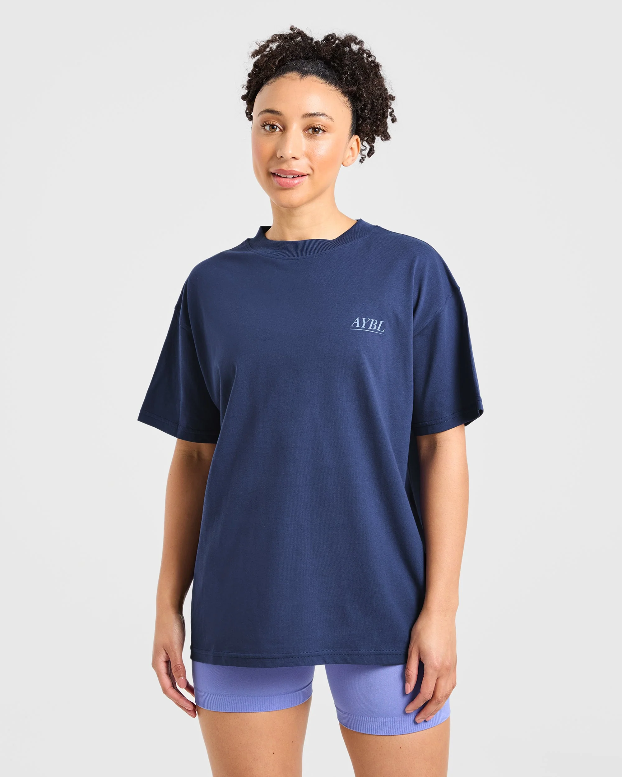 Power Lifting Illustration T Shirt - Bleu - Image 2