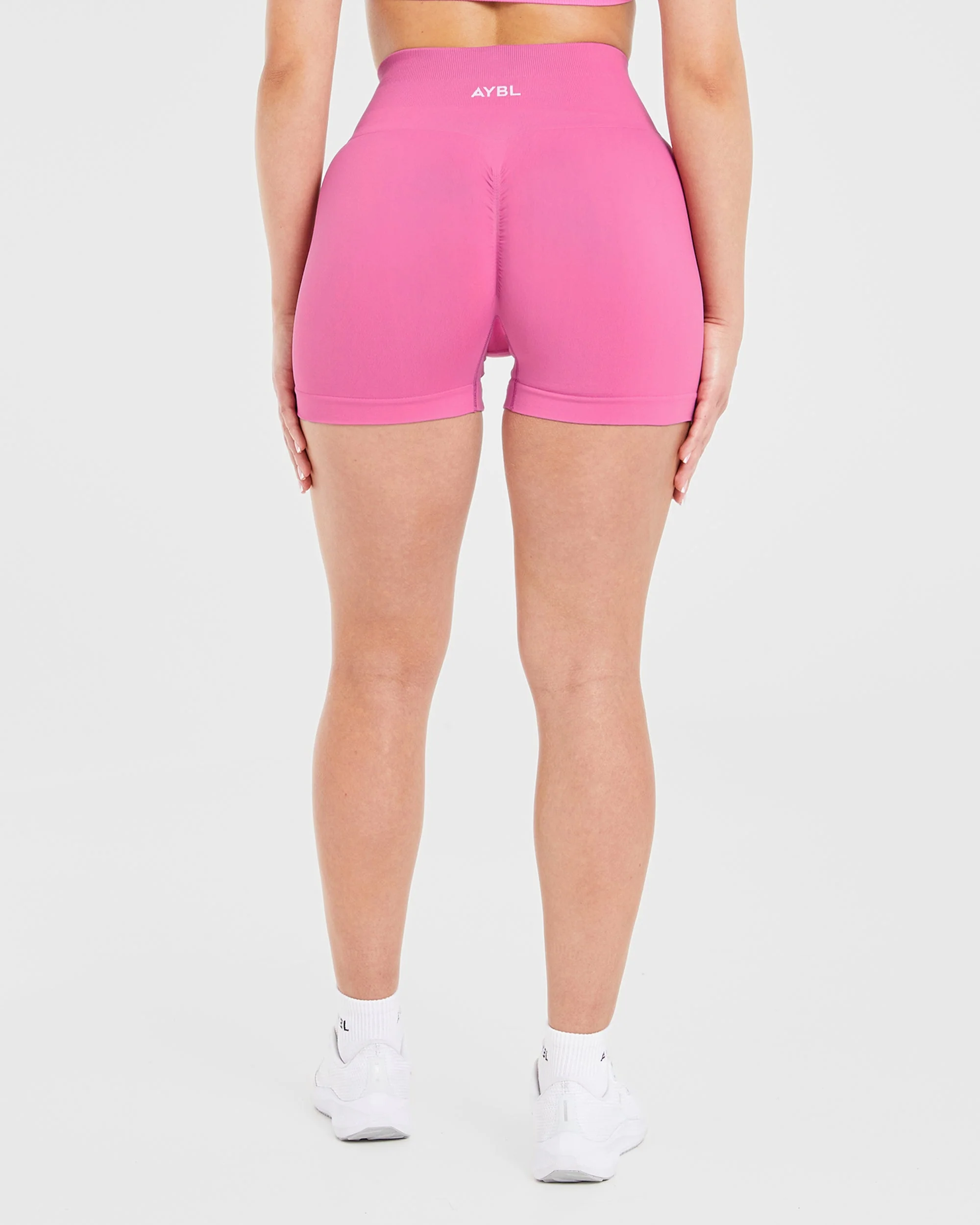 Power Seamless Shorts - Rose - Image 2