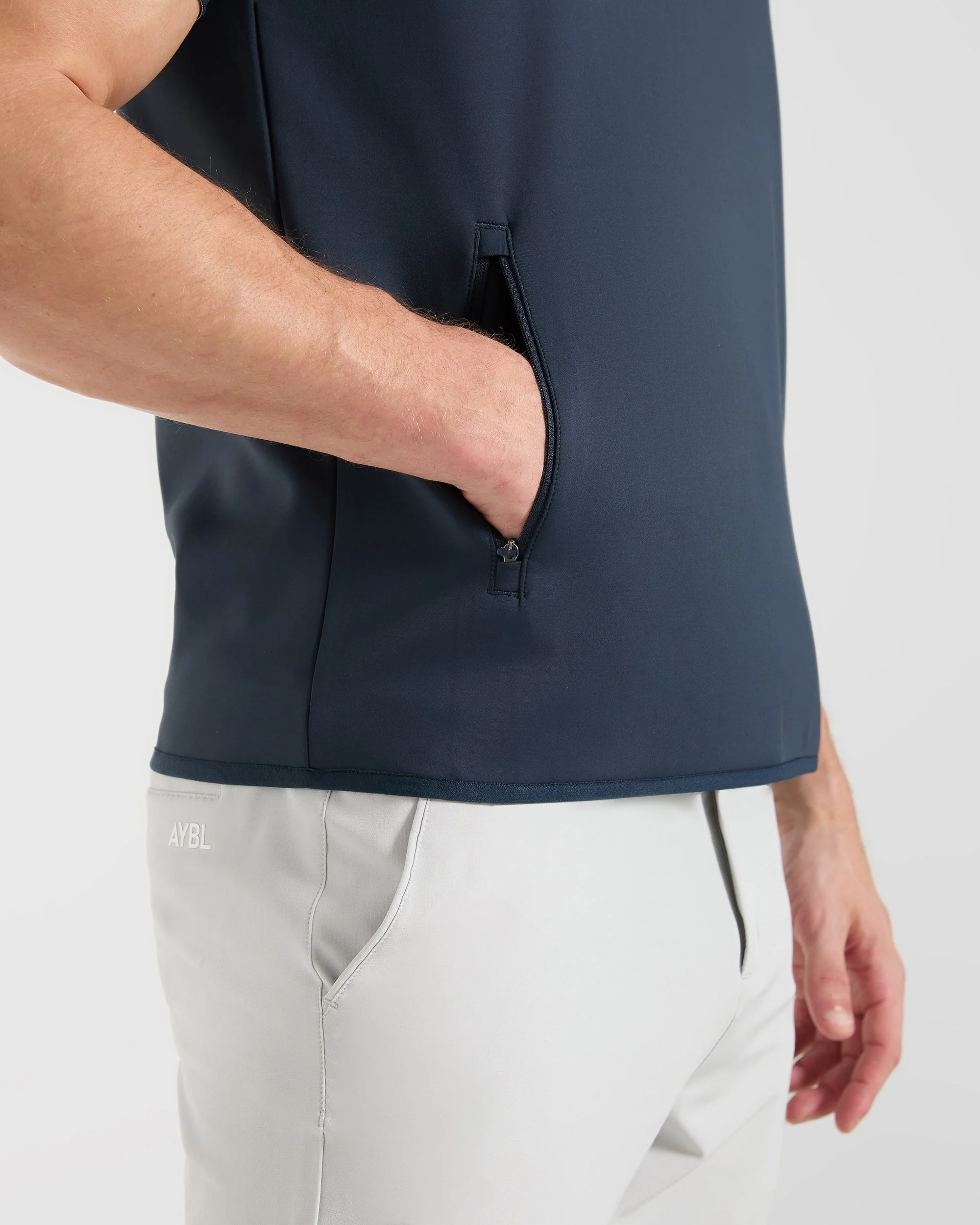 Precision 1/4 Zip Vest - Navy Blue - Image 6