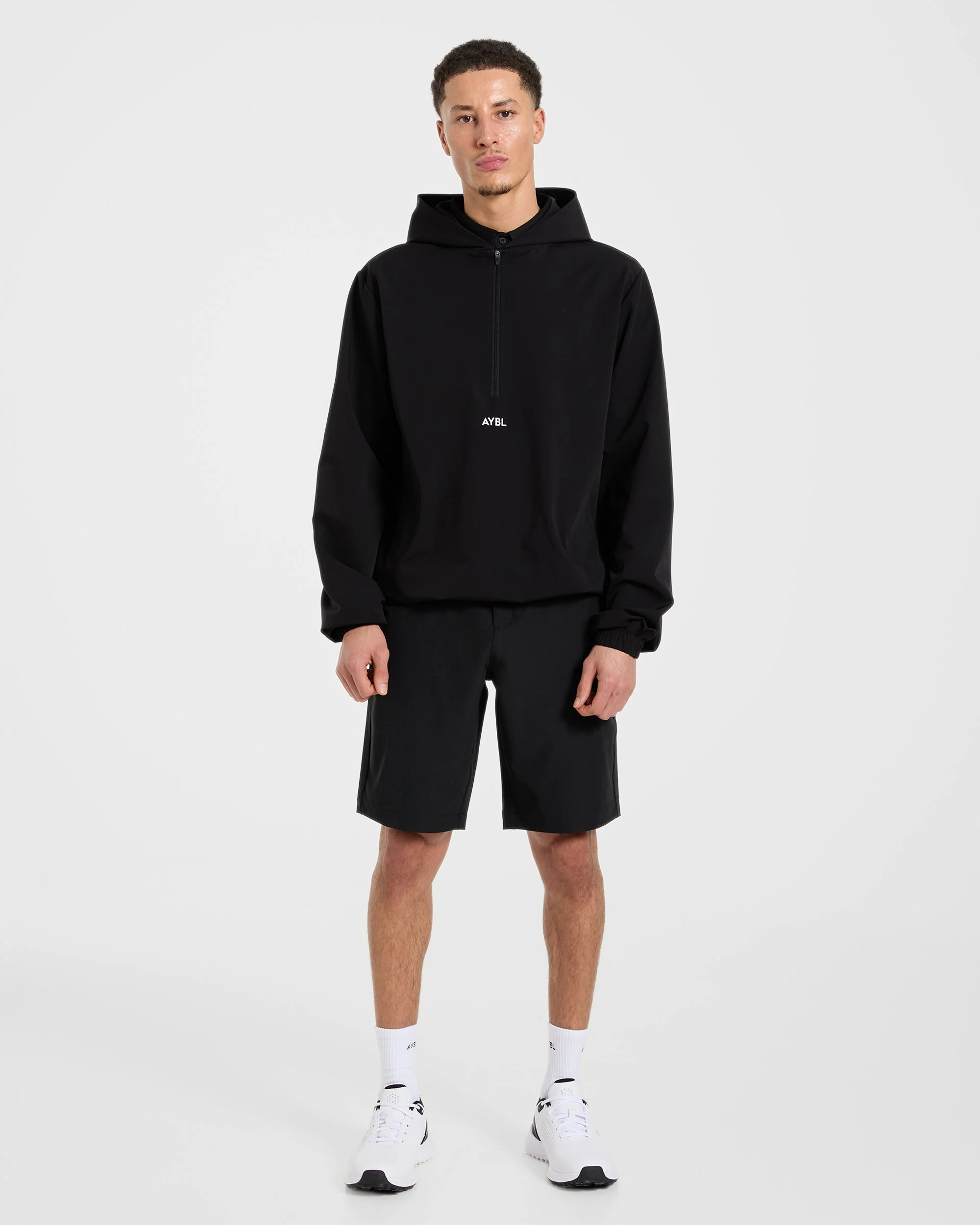 Precision 1/4 Zip Wind Pullover - Noir - Image 2