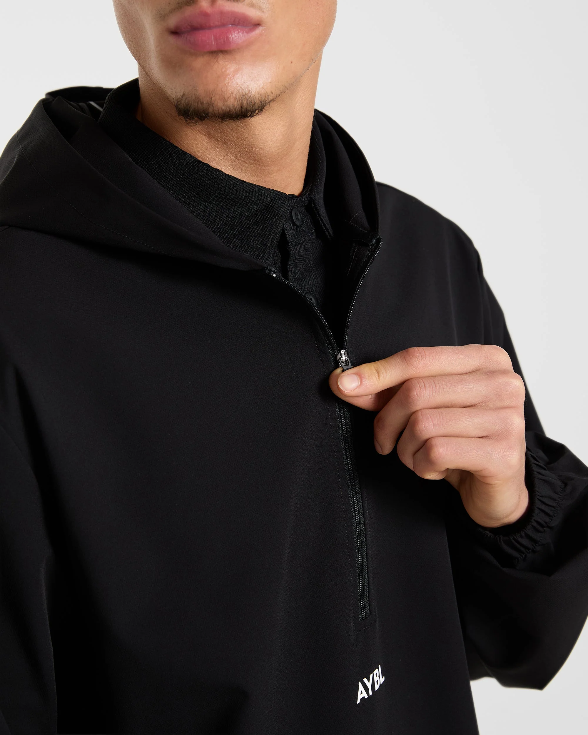 Precision 1/4 Zip Wind Pullover - Noir - Image 5