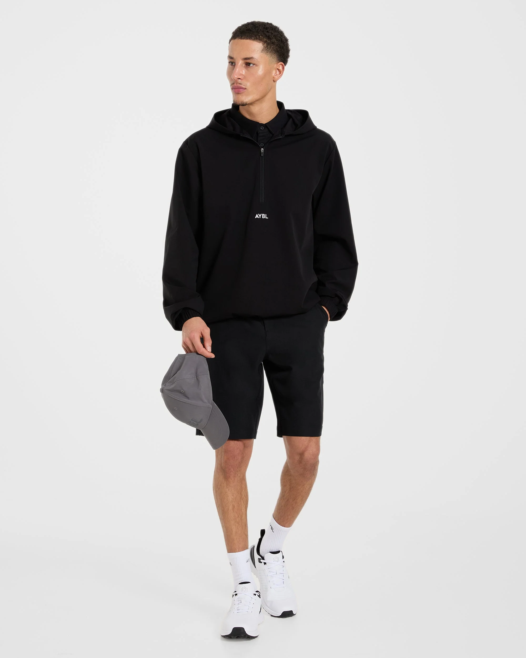 Precision 1/4 Zip Wind Pullover - Noir - Image 7