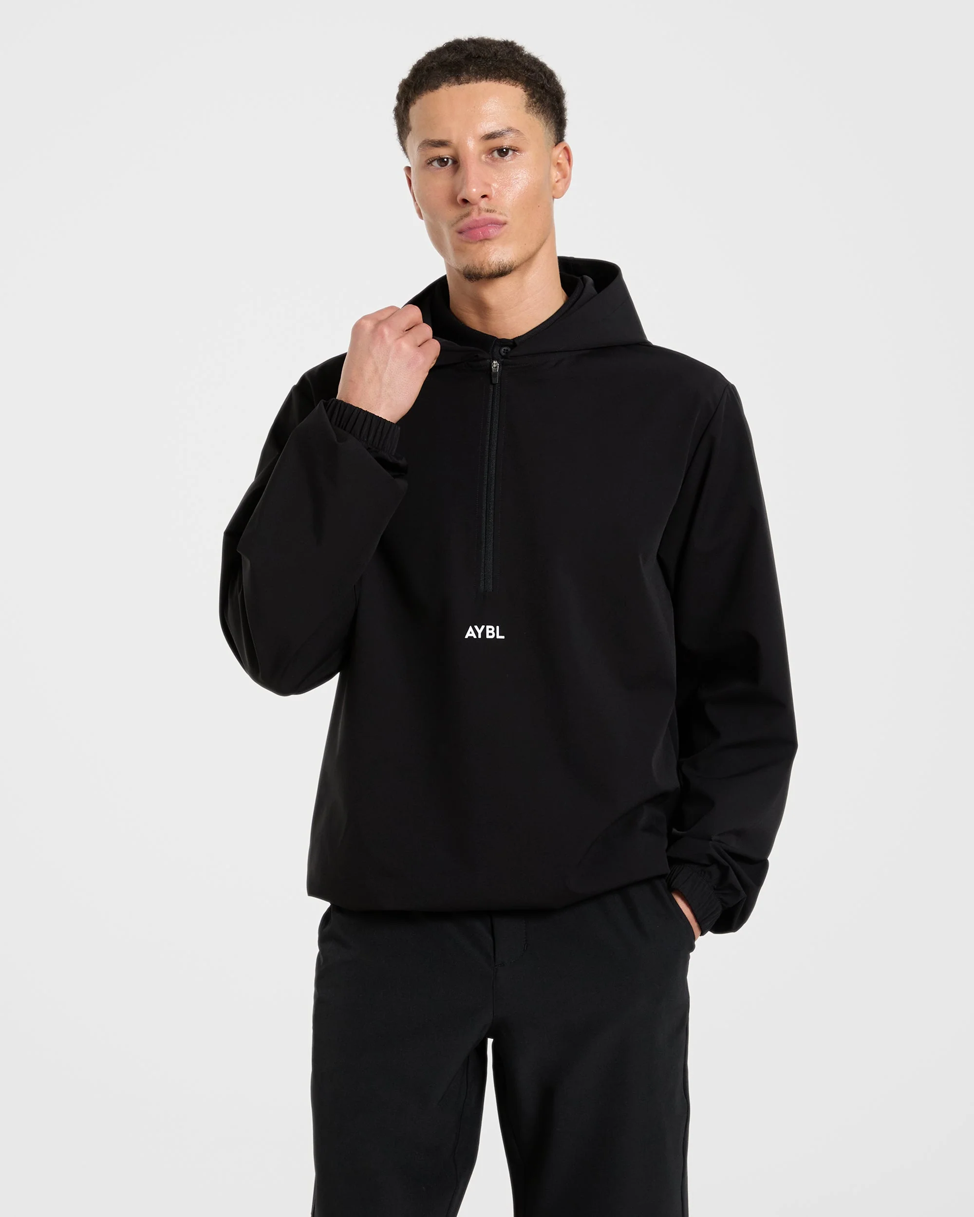 Precision 1/4 Zip Wind Pullover - Noir - Image 8