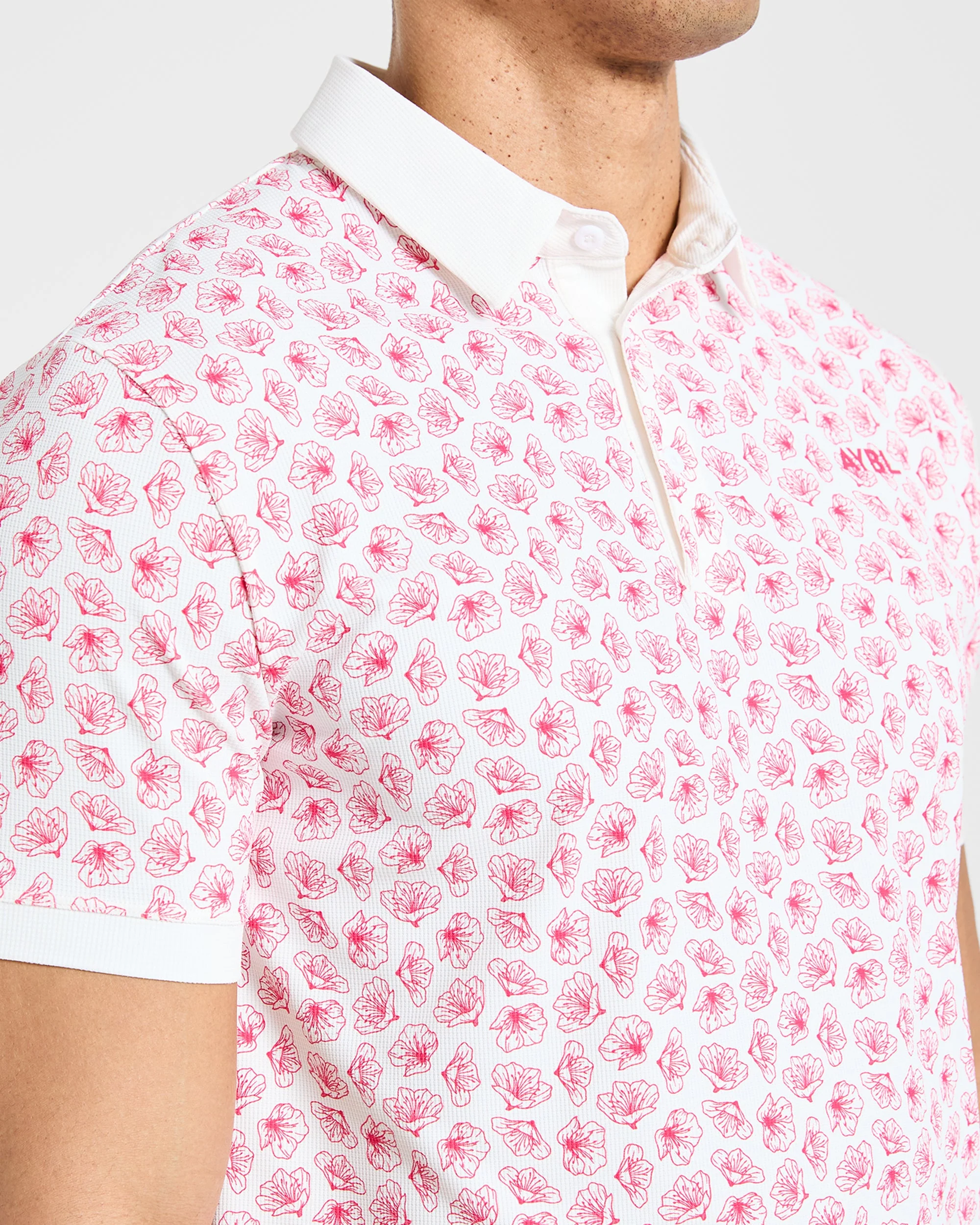 Precision Azalea Polo - Blanc/Azalea Rose - Image 6