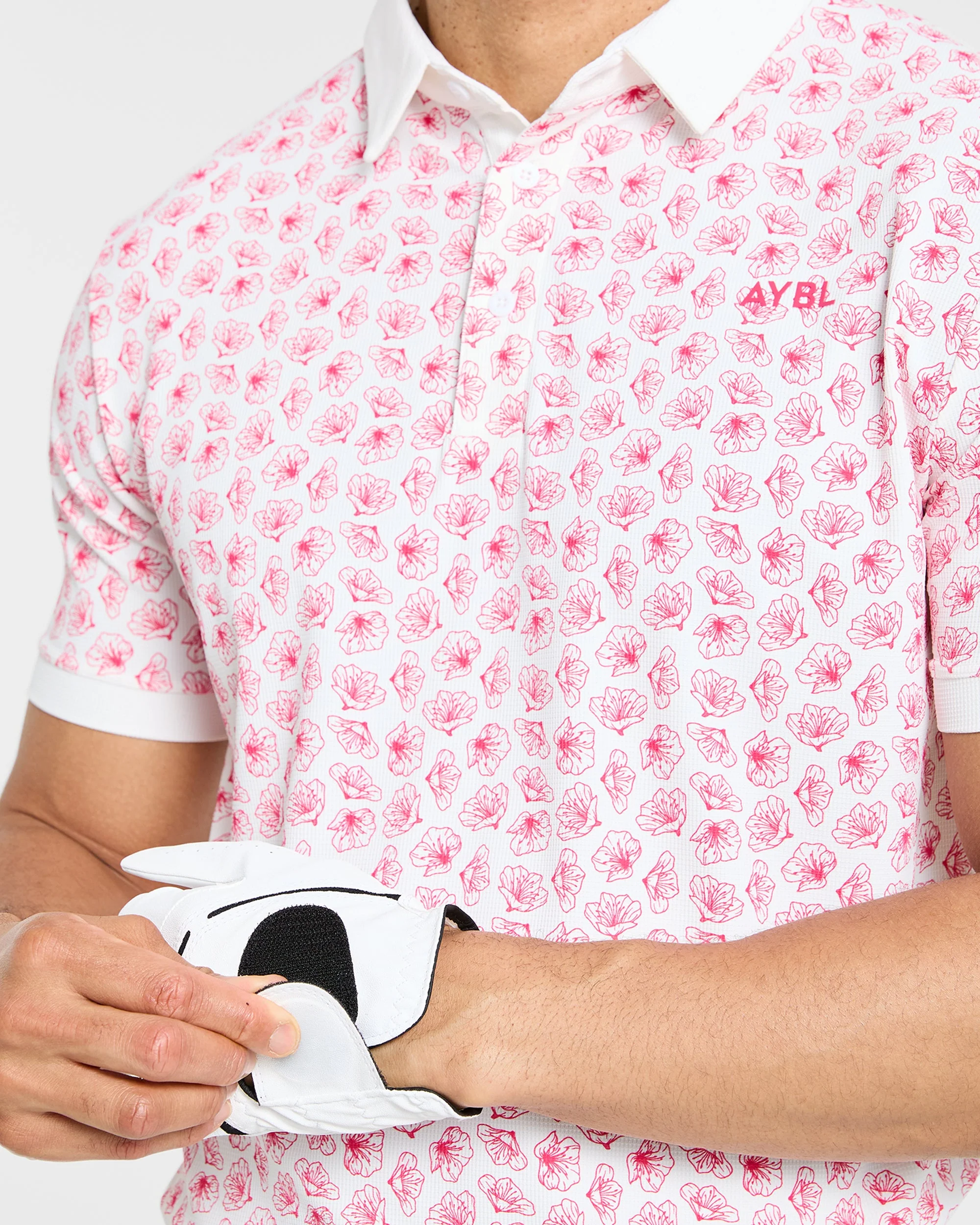 Precision Azalea Polo - Blanc/Azalea Rose - Image 8