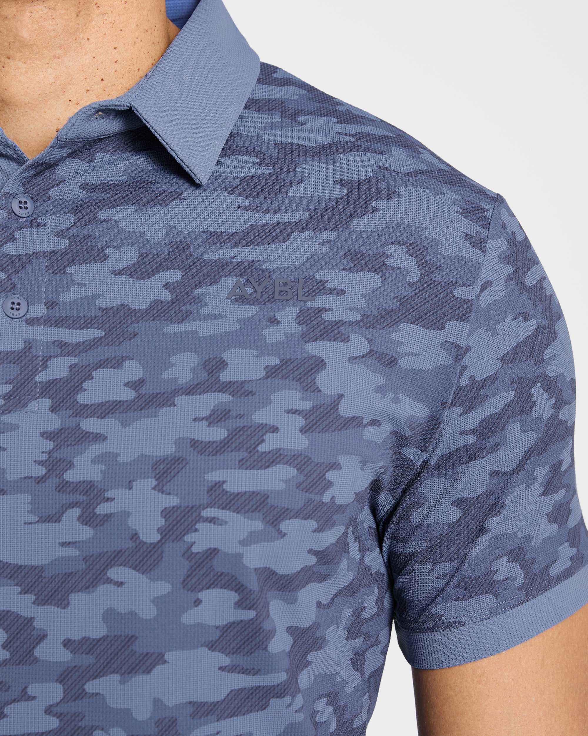 Precision Camo Polo - Bleu - Image 5