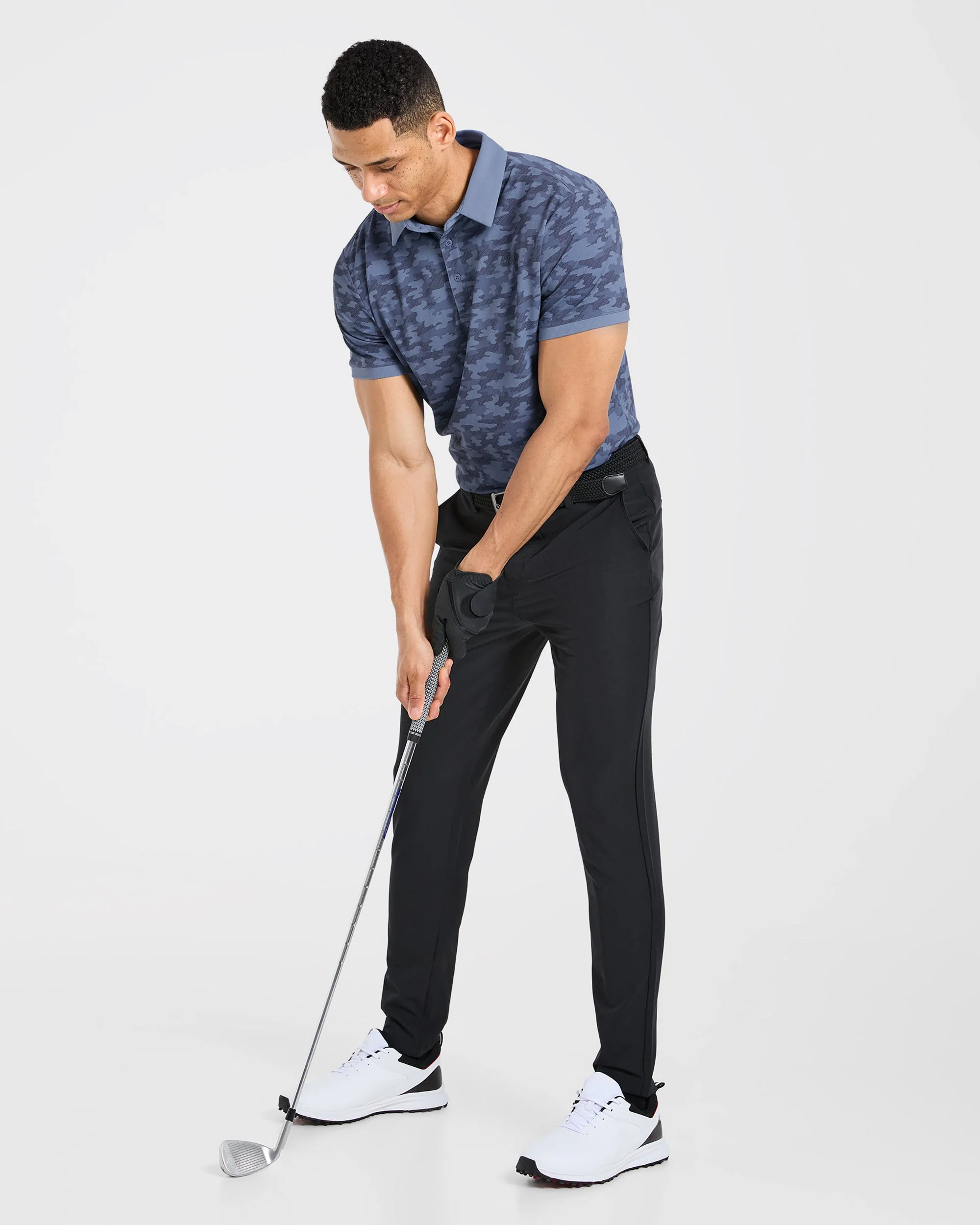 Precision Camo Polo - Bleu - Image 7