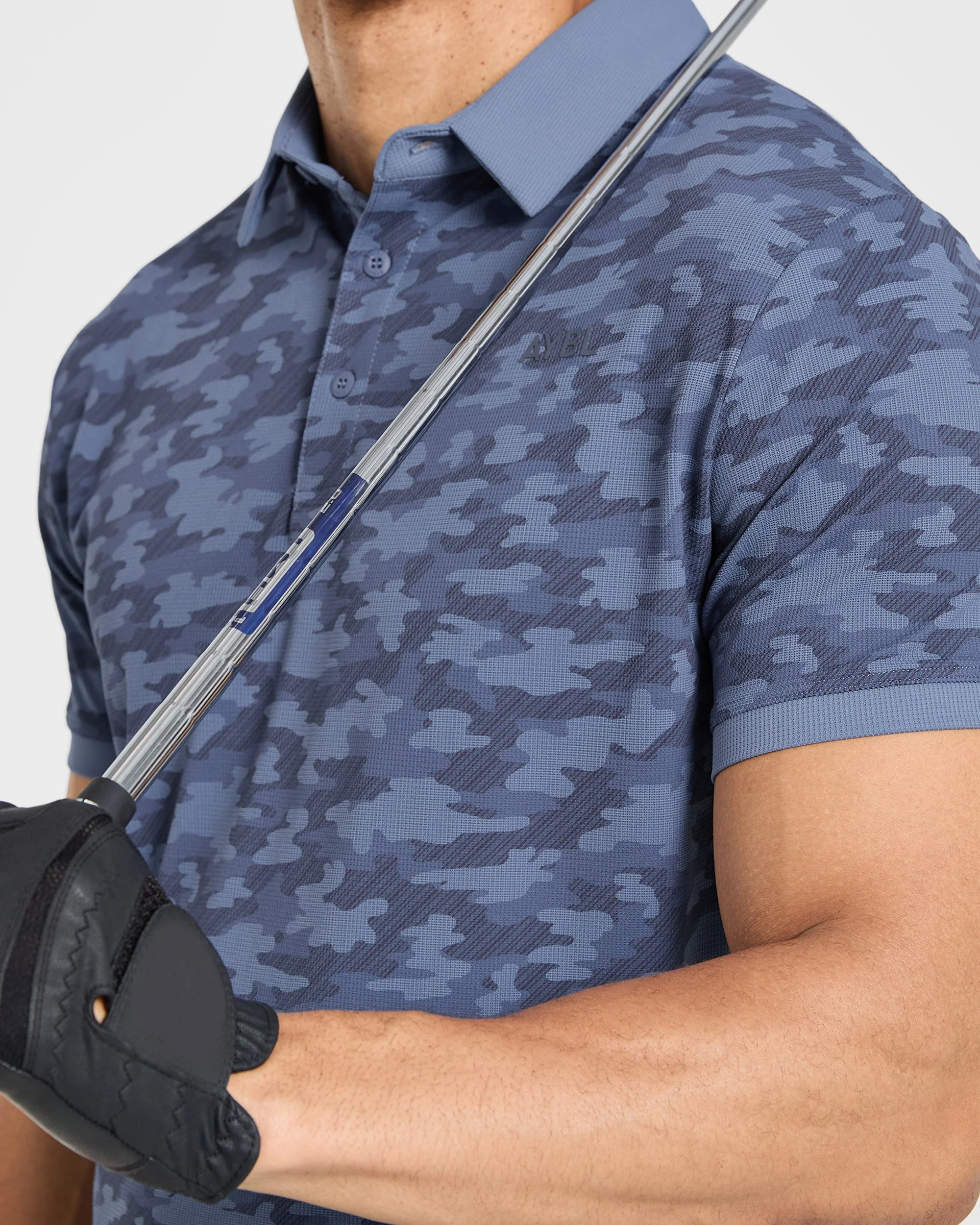 Precision Camo Polo - Bleu - Image 8