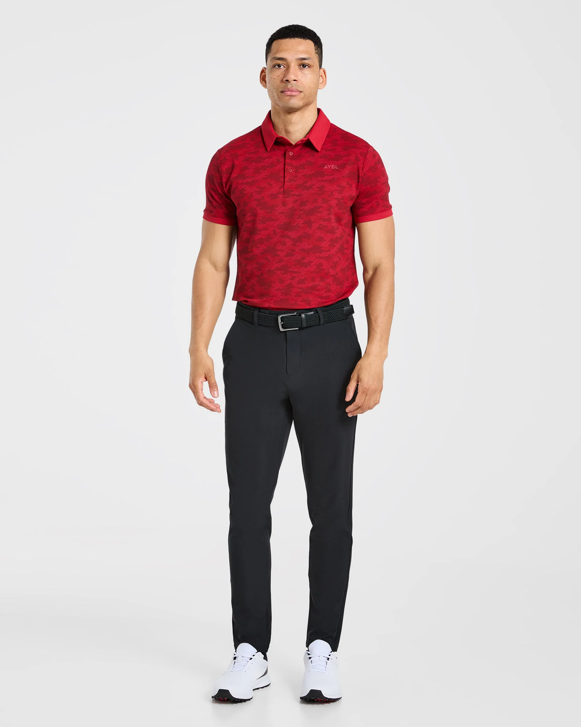 Precision Camo Polo - Muted Rouge - Image 3