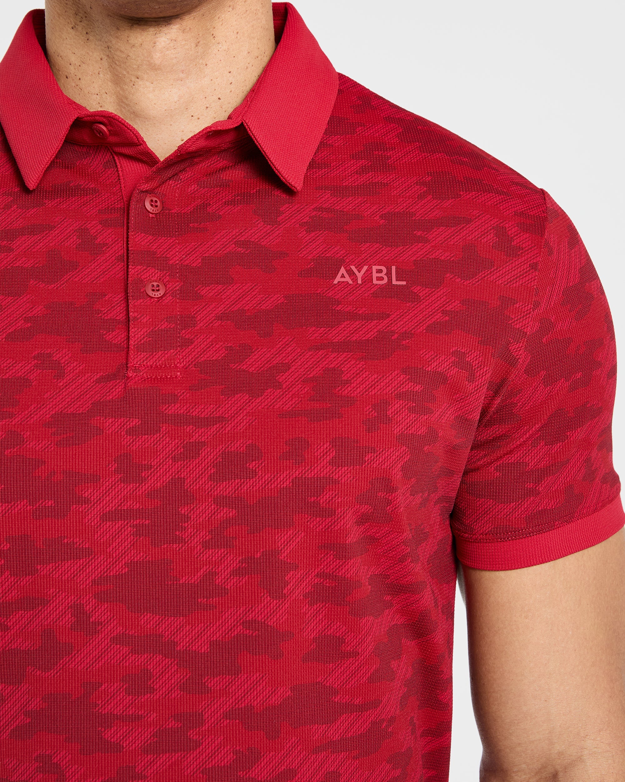 Precision Camo Polo - Muted Rouge - Image 5