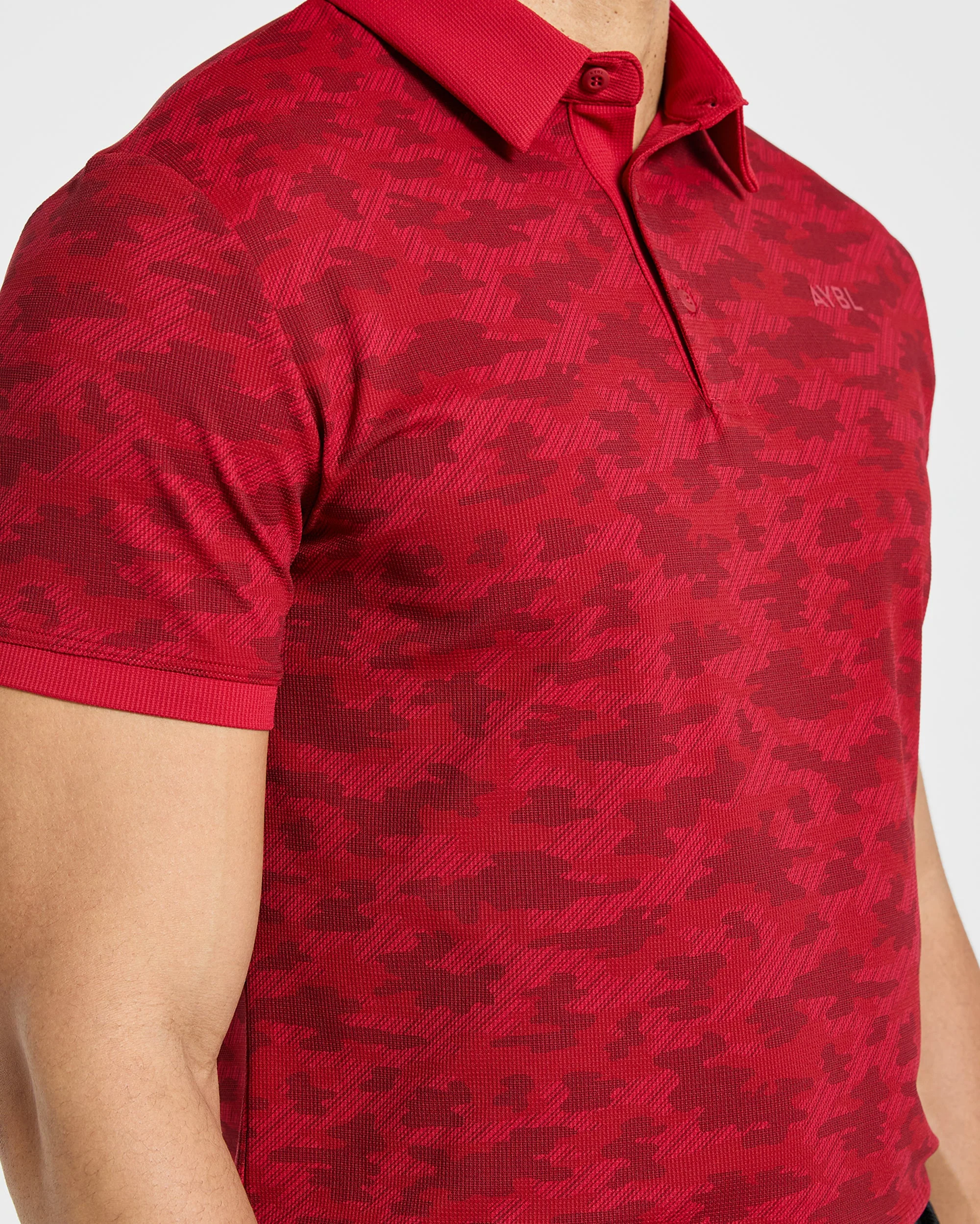 Precision Camo Polo - Muted Rouge - Image 6