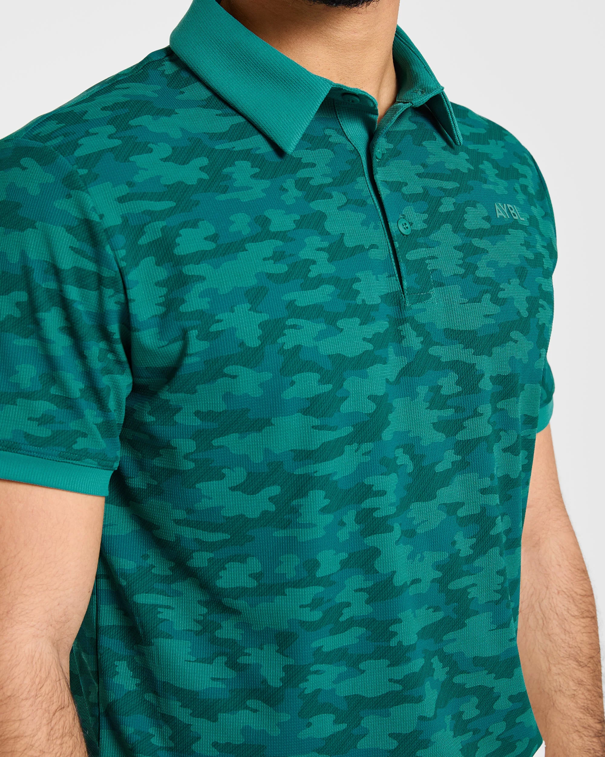 Precision Camo Polo - Pine Teal - Image 6