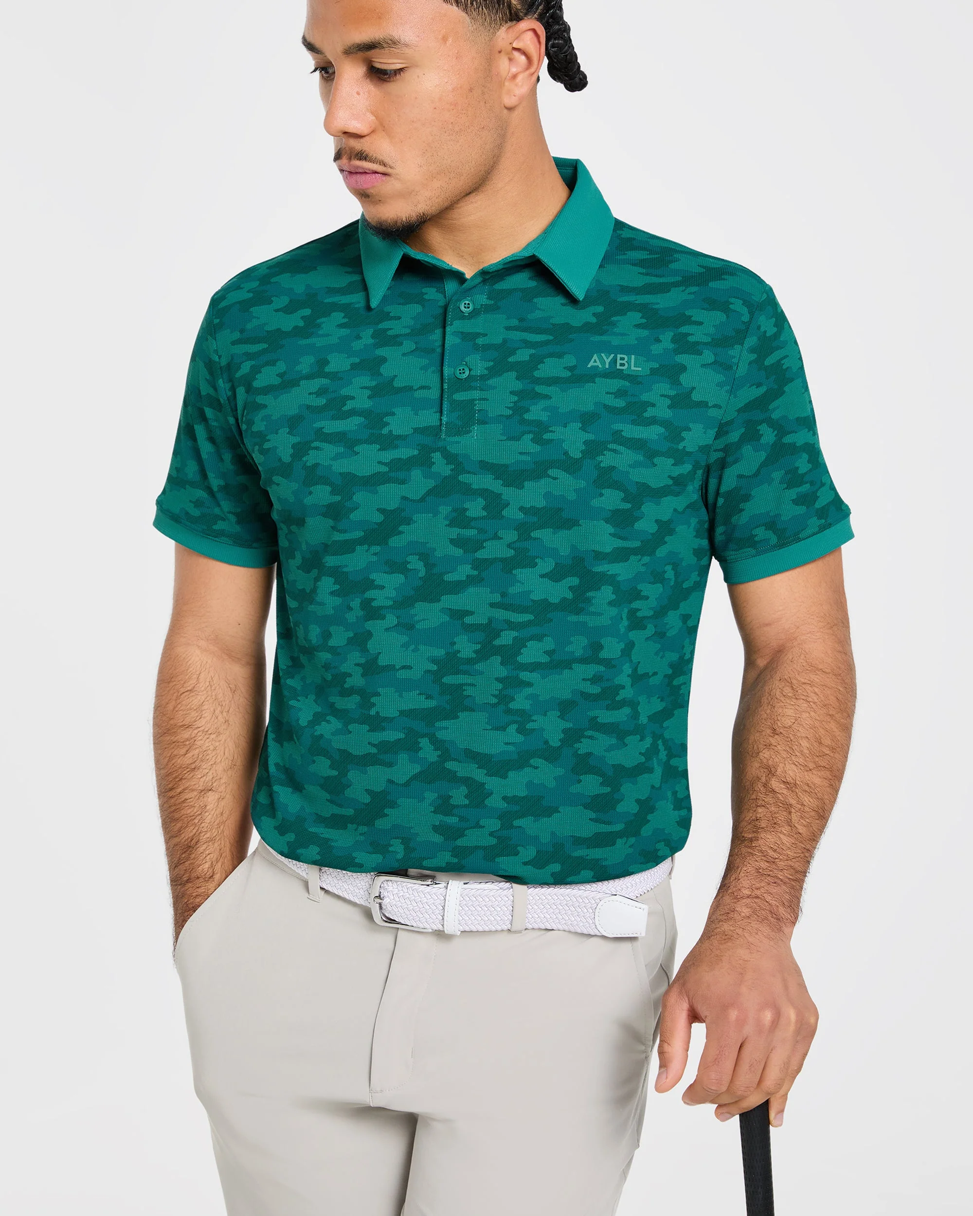 Precision Camo Polo - Pine Teal - Image 8