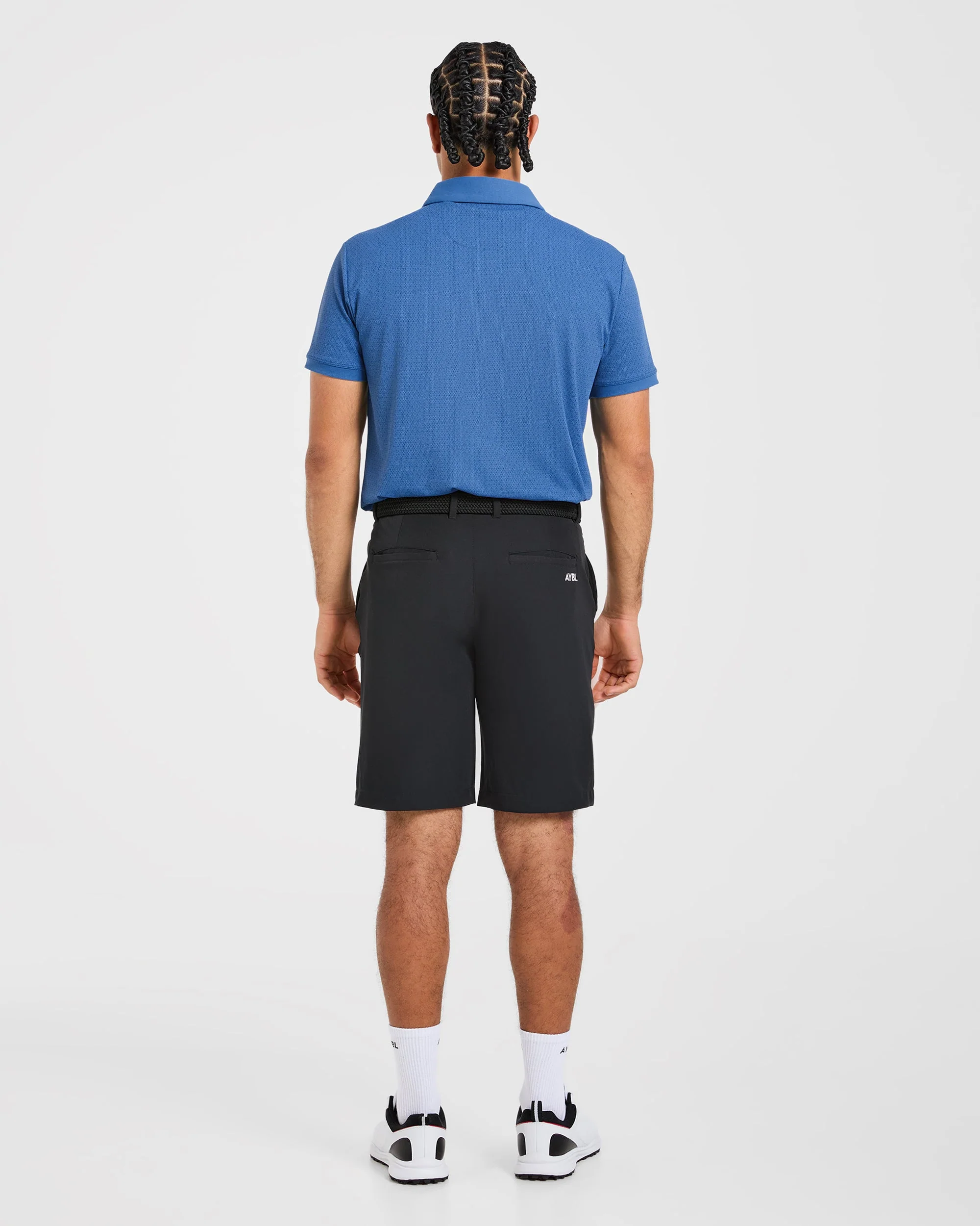 Precision Geometric Polo - Ocean Bleu - Image 4