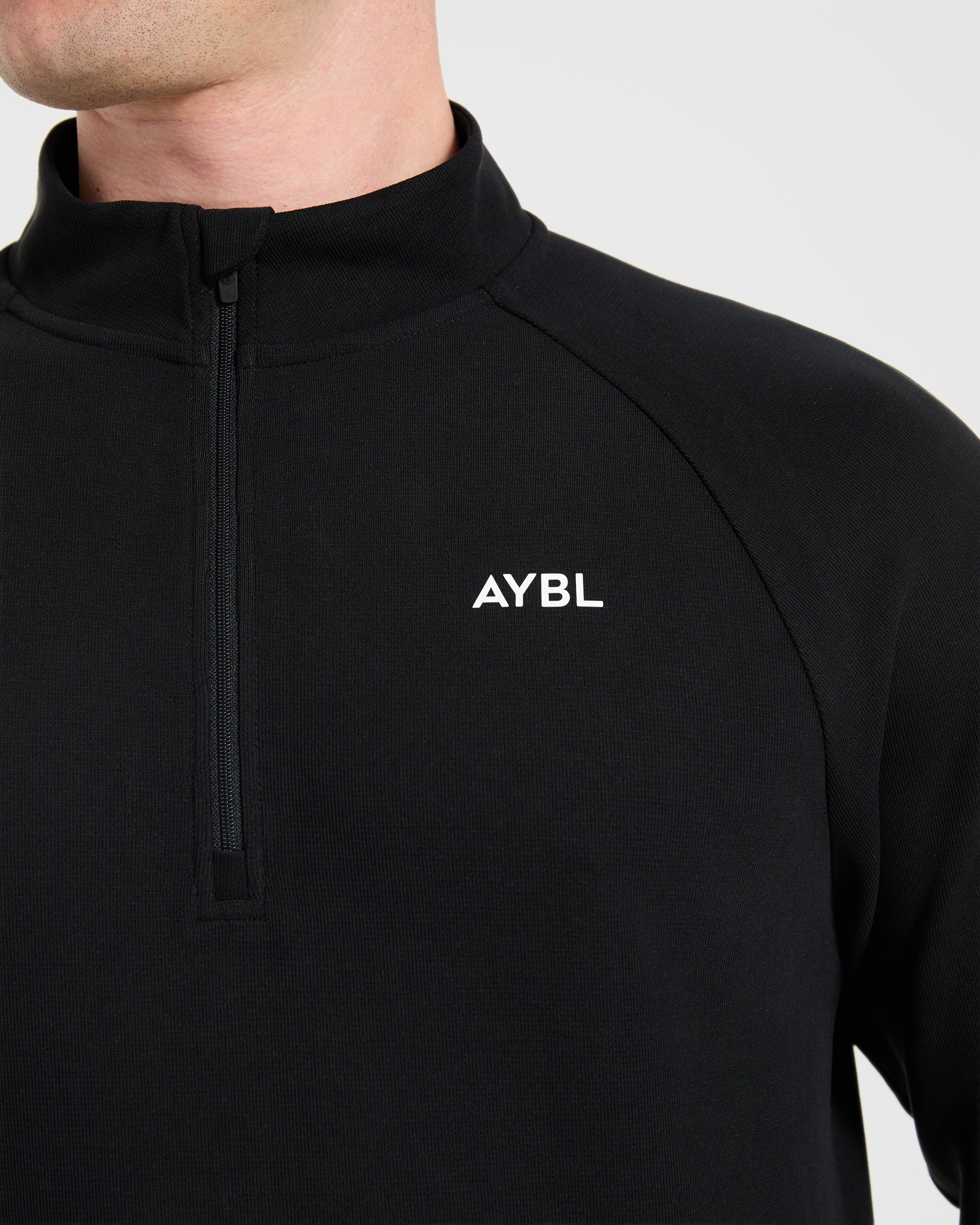 Precision Hybrid 1/4 Zip Pullover - Black - Image 5