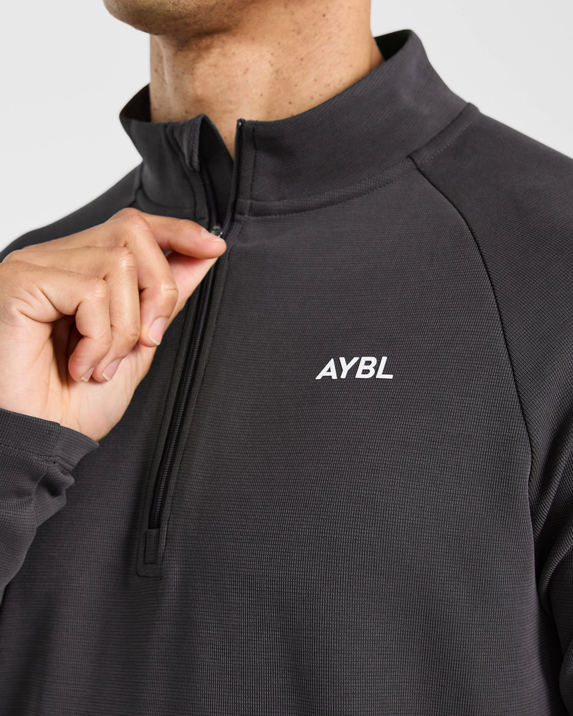 Precision Hybrid 1/4 Zip Pullover - Charcoal - Image 6