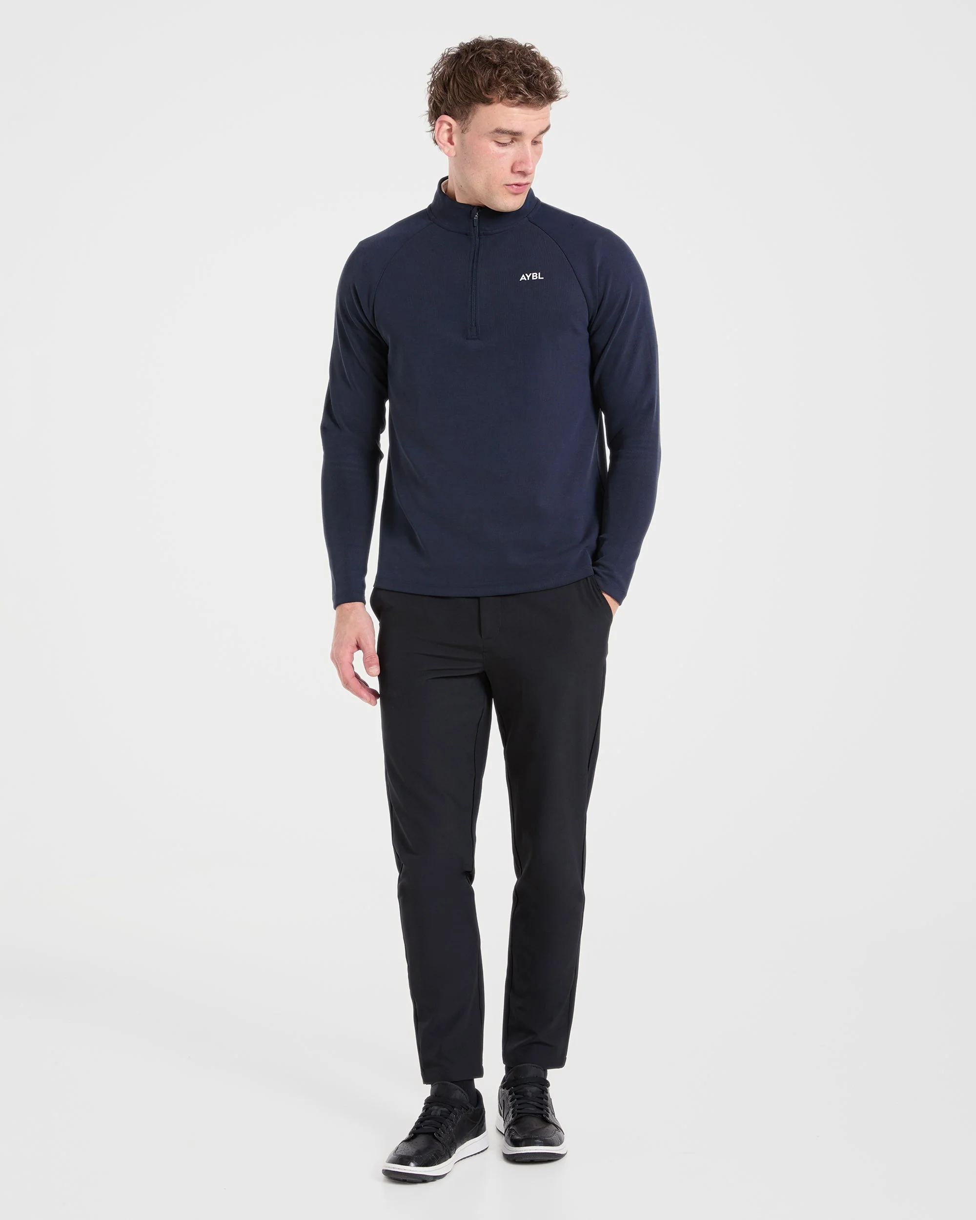 Precision Hybrid 1/4 Zip Pullover - Navy - Image 3