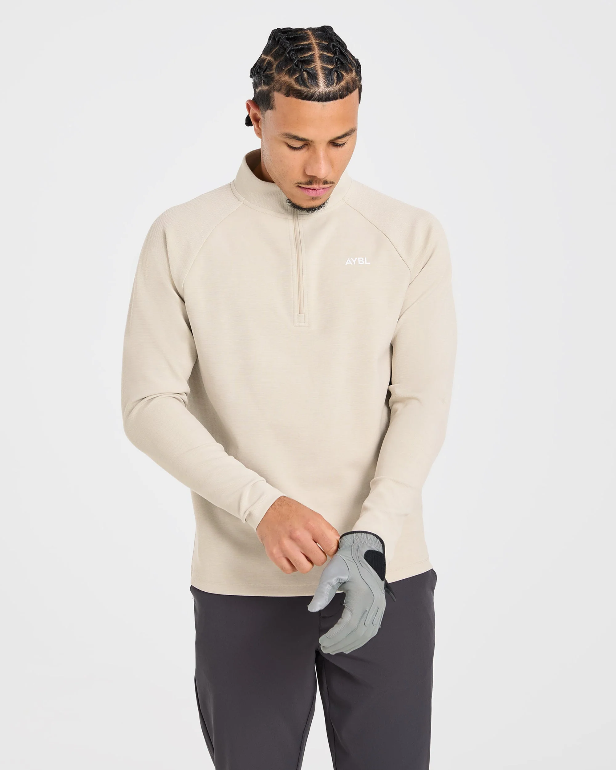 Precision Hybrid 1/4 Zip Pullover - Sand - Image 7