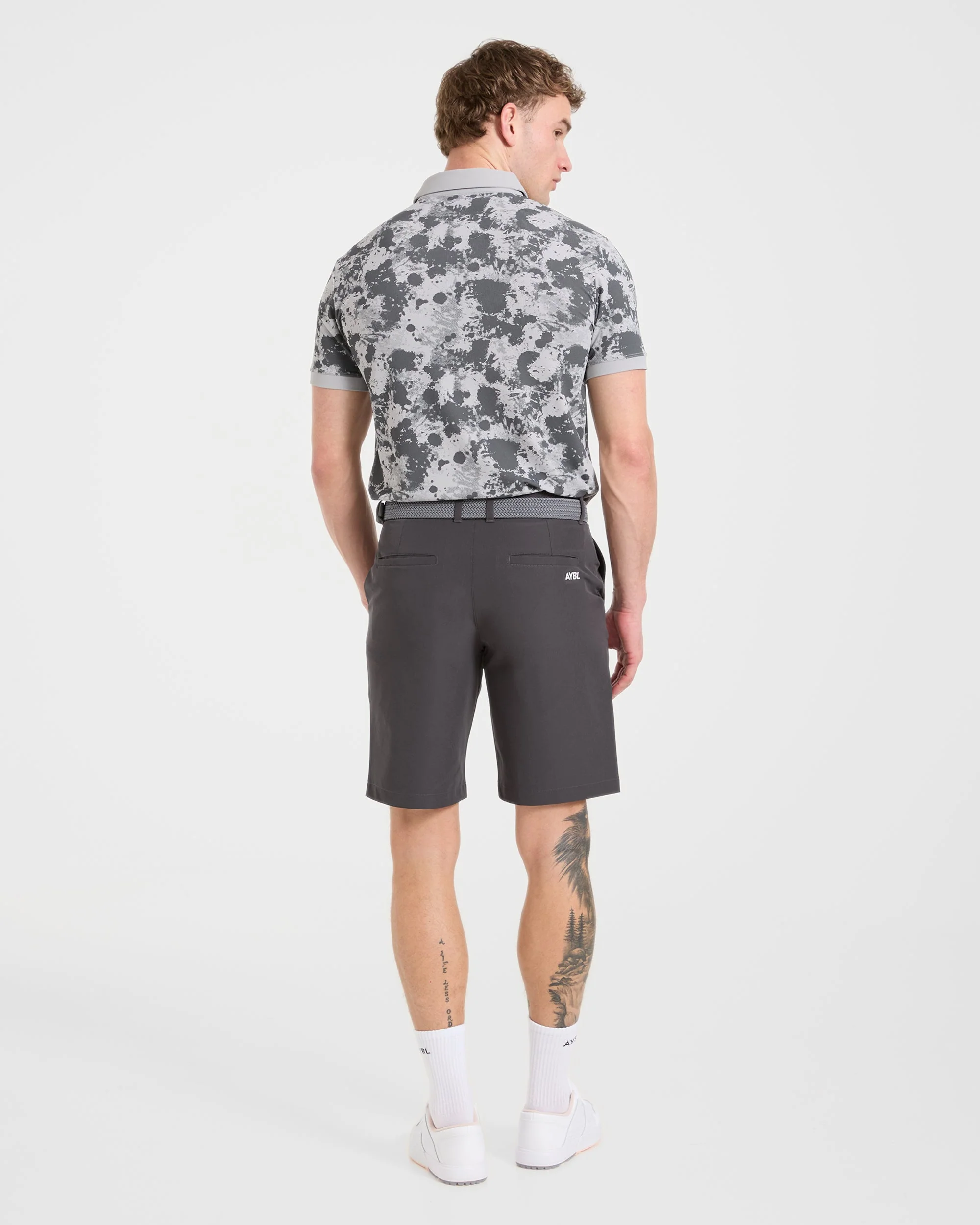 Precision Splatter Polo - Charcoal - Image 4