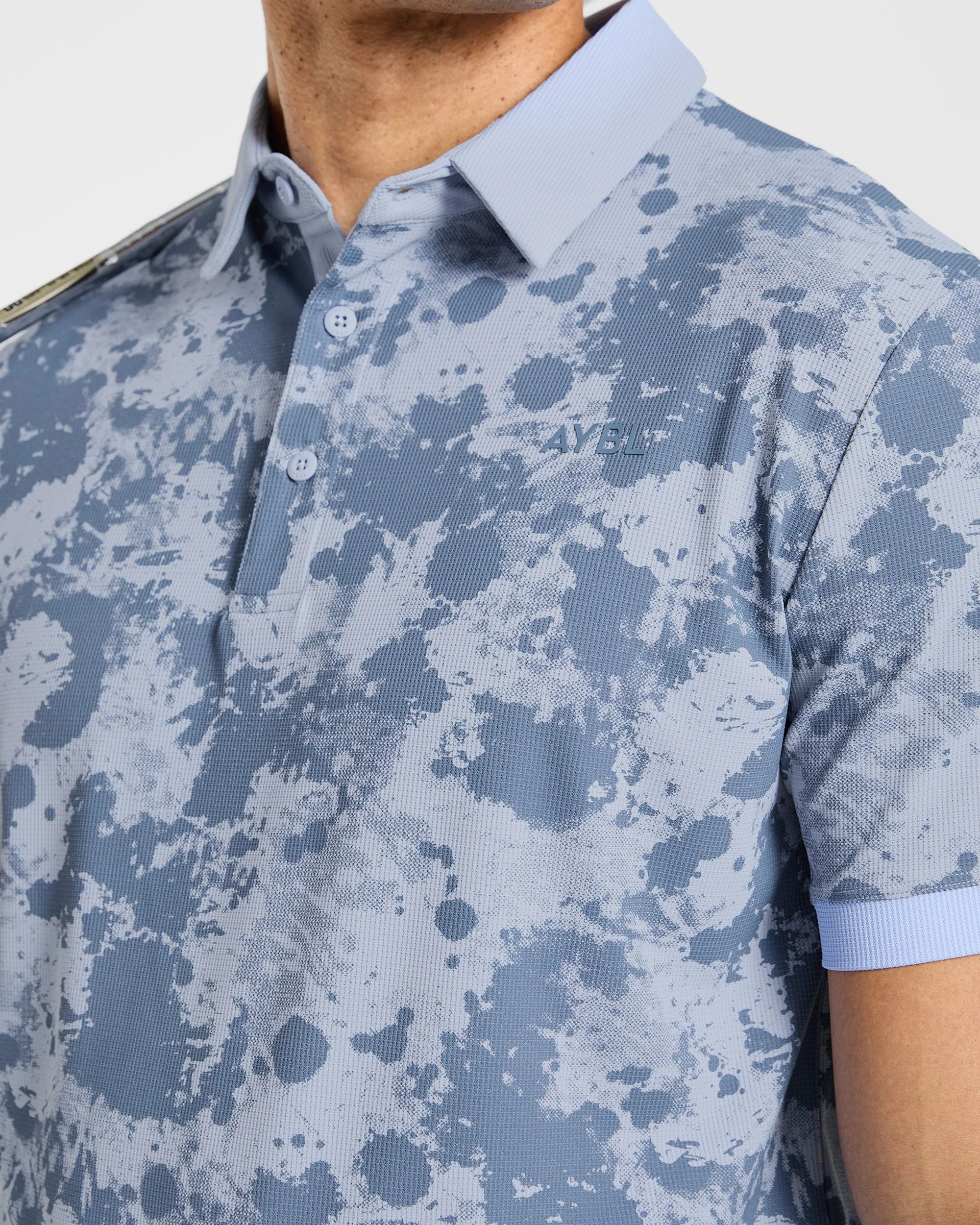 Precision Splatter Polo - Muted Slate - Image 8