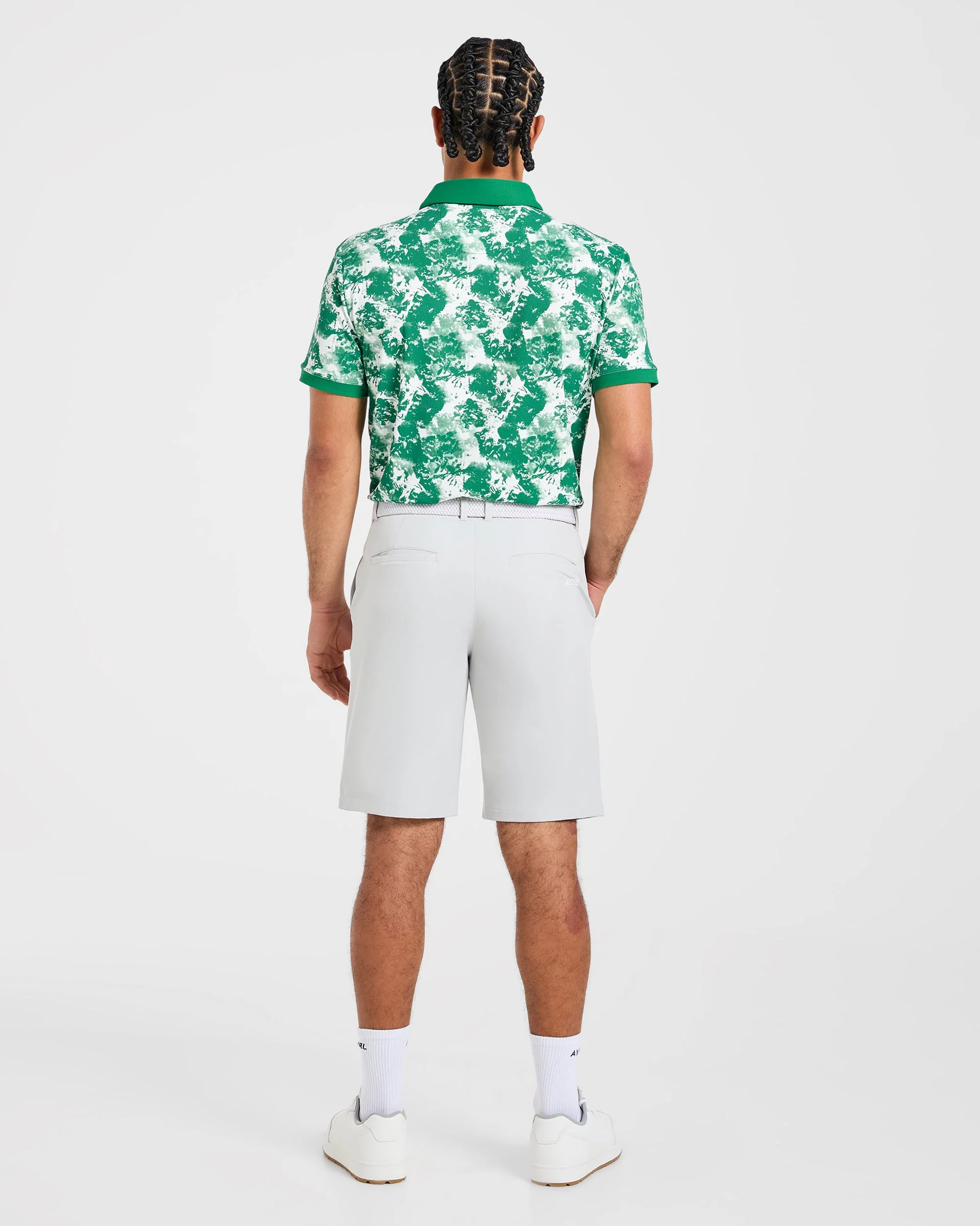 Precision Splatter Polo - Rye Vert/Crème - Image 4
