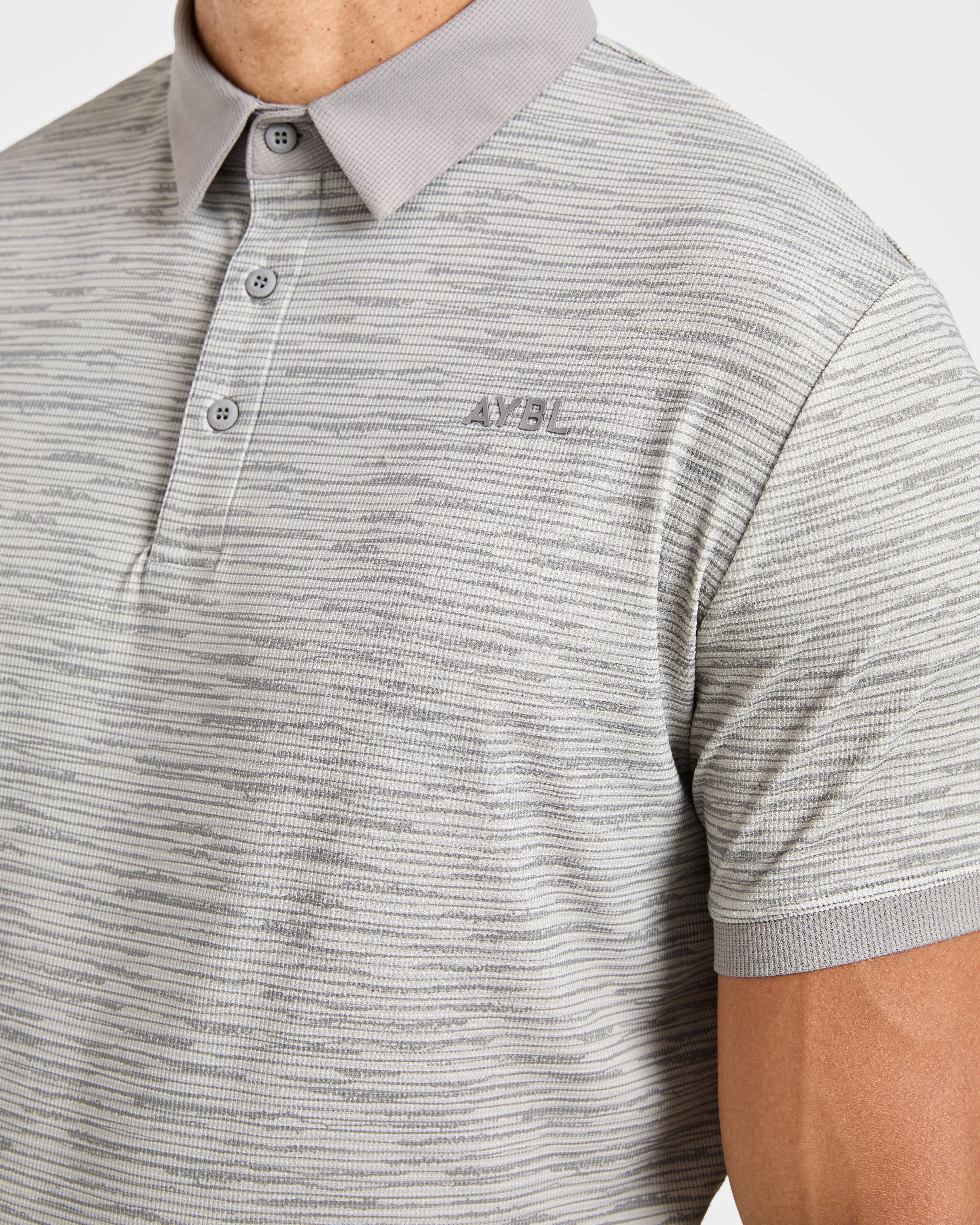 Precision Stripe Polo - Gris - Image 6