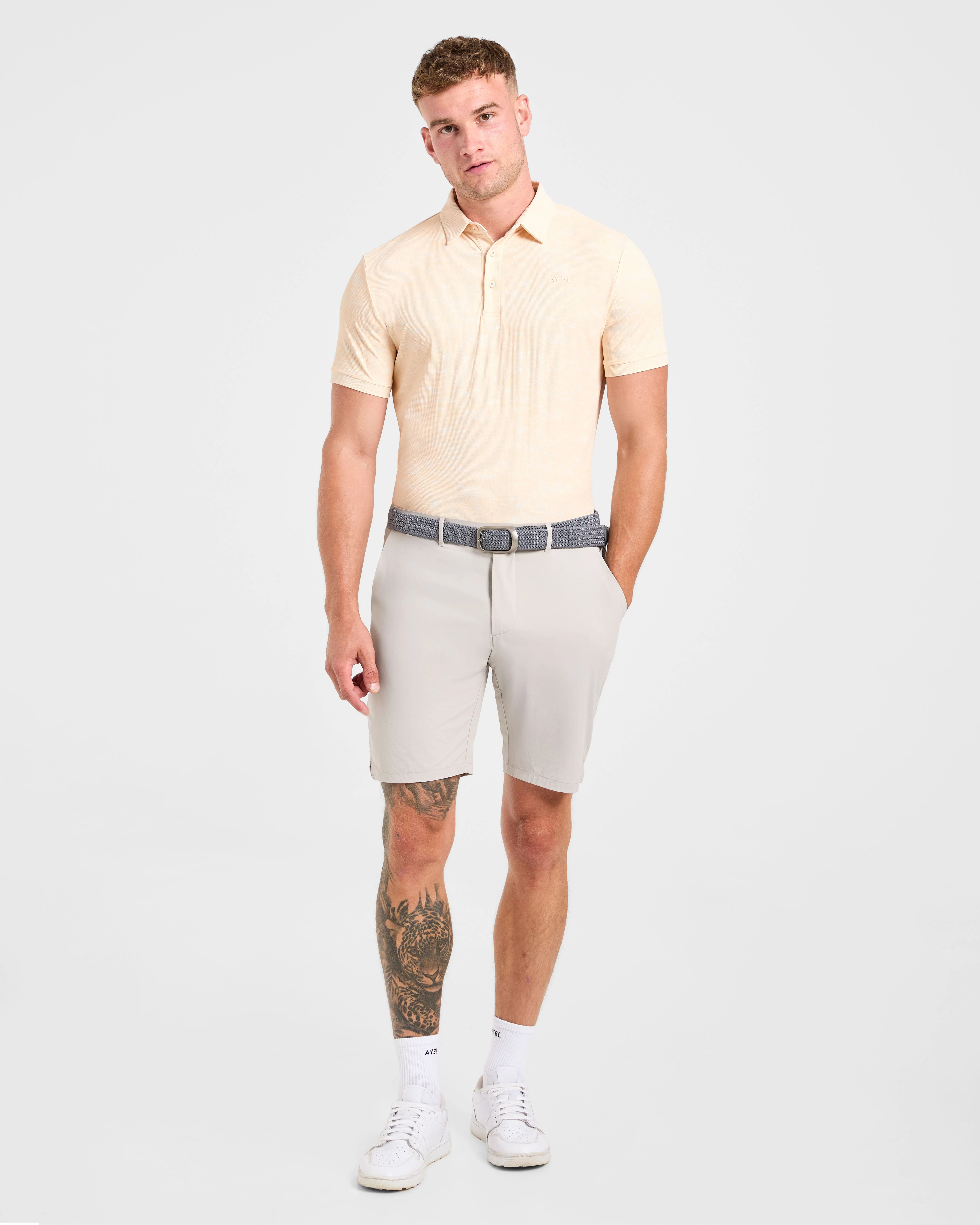 Precision Texture Polo - Peach - Image 3