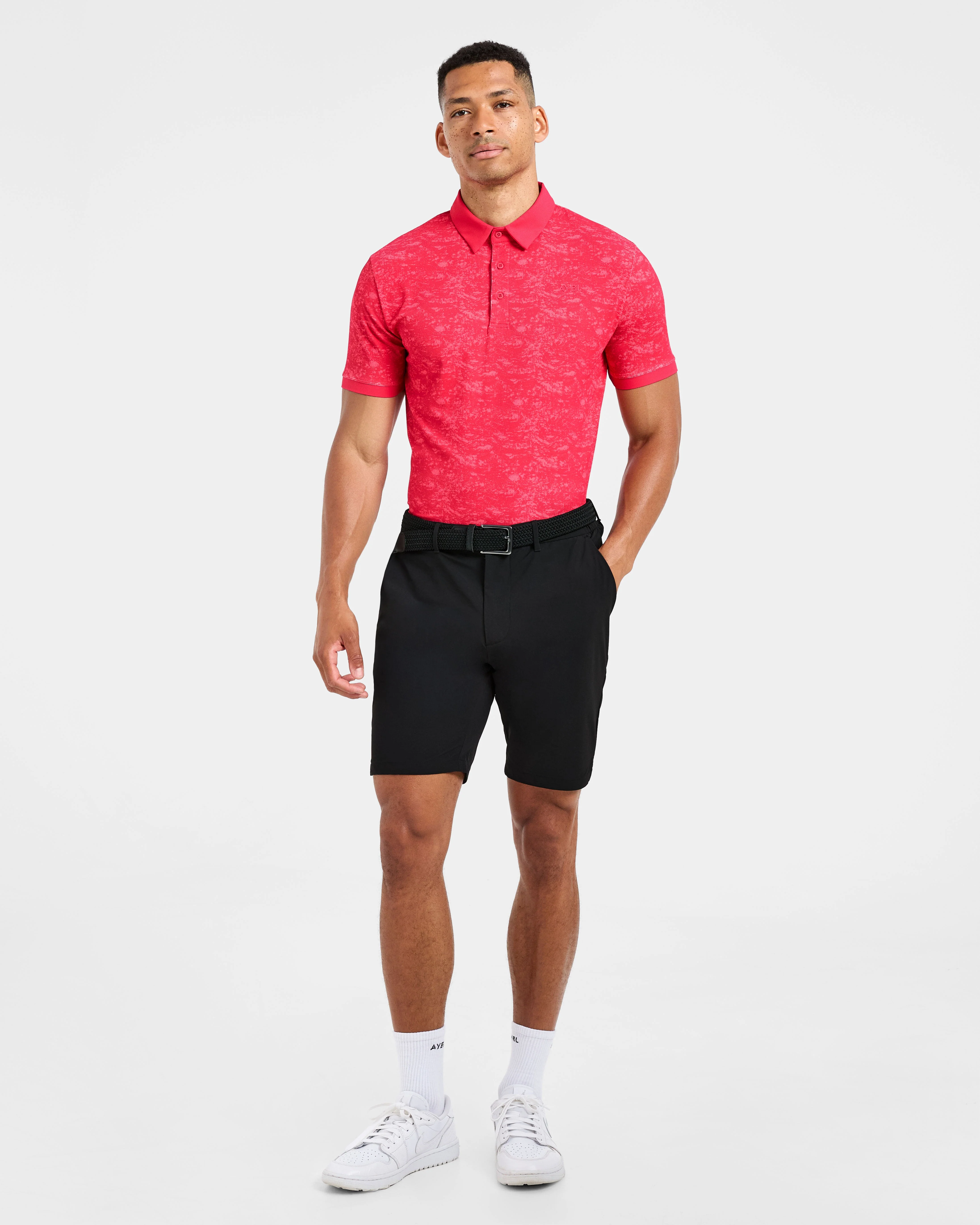Precision Texture Polo - Summer Rouge - Image 3
