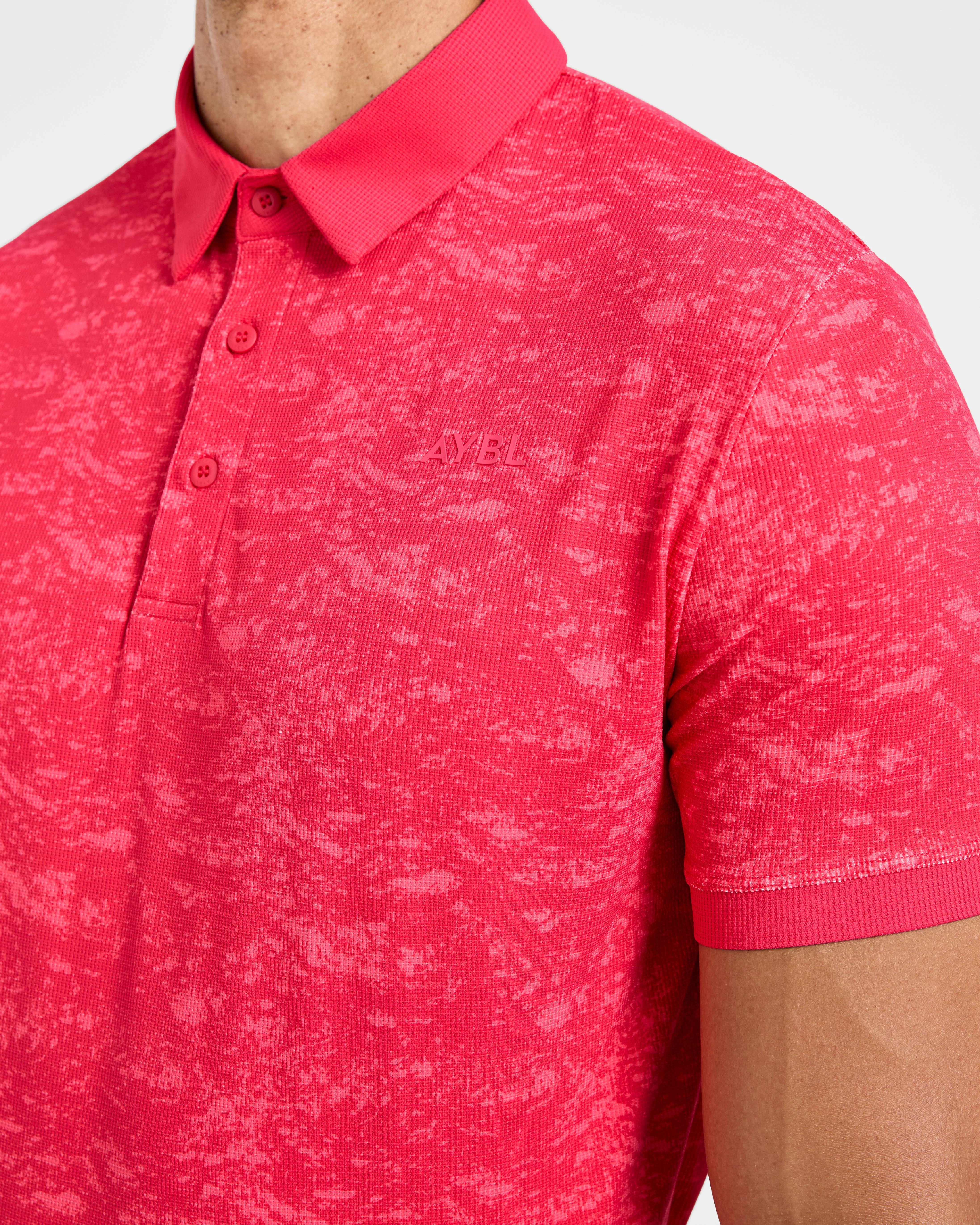 Precision Texture Polo - Summer Rouge - Image 4