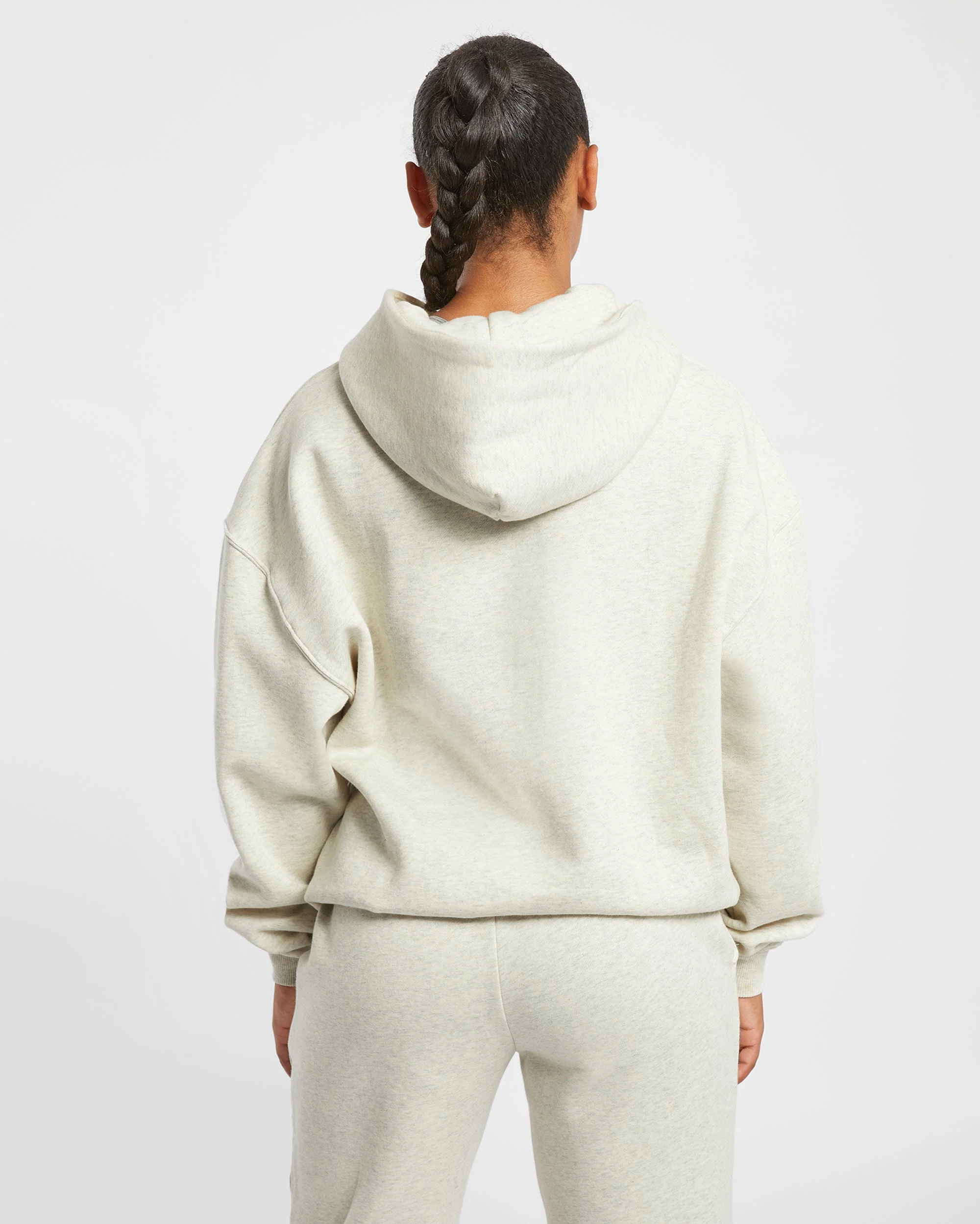 Premium Oversized Hoodie - Beige Marl - Image 2