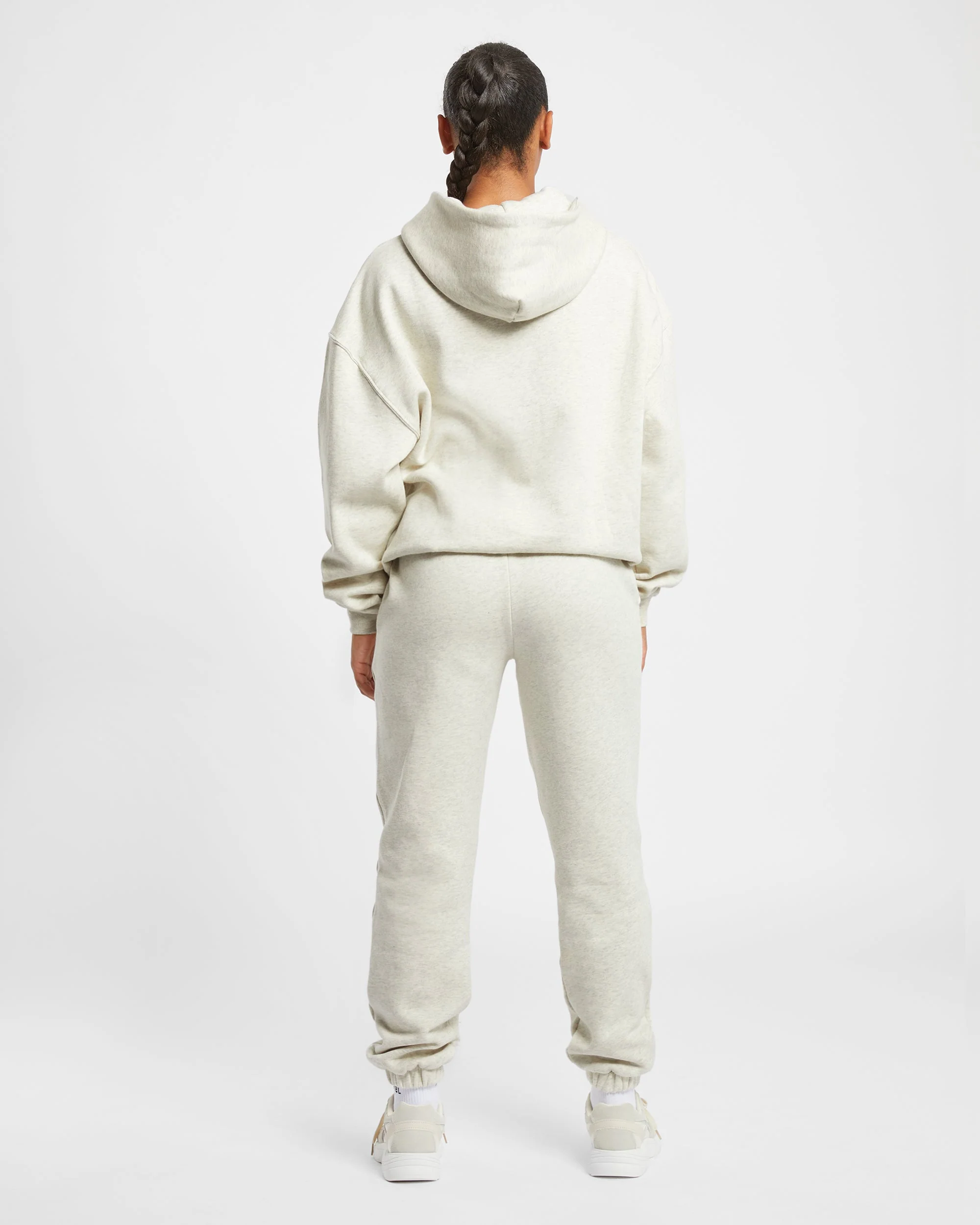 Premium Oversized Hoodie - Beige Marl - Image 4