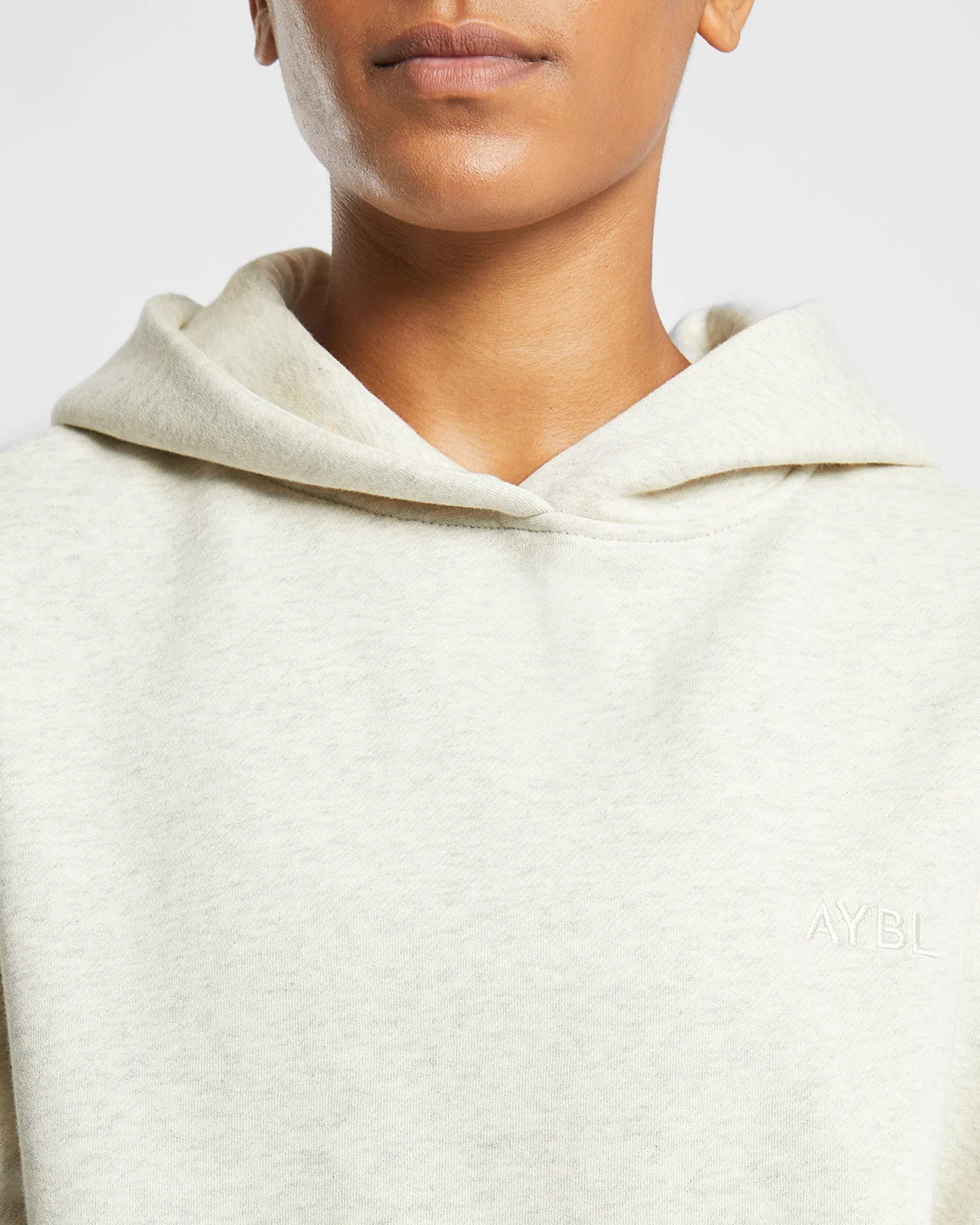 Premium Oversized Hoodie - Beige Marl - Image 5