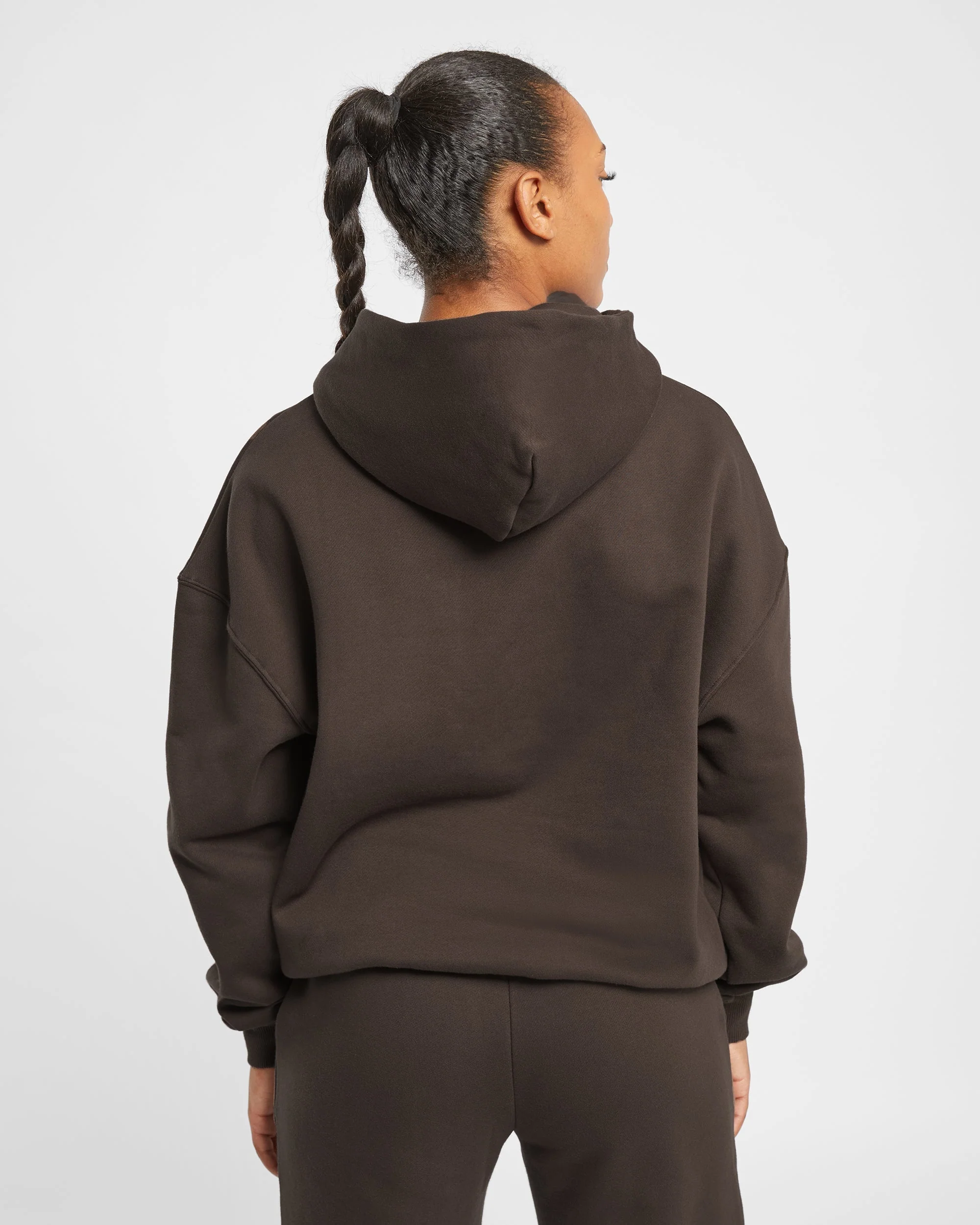 Premium Oversized Hoodie - Coffee Marron - Image 2