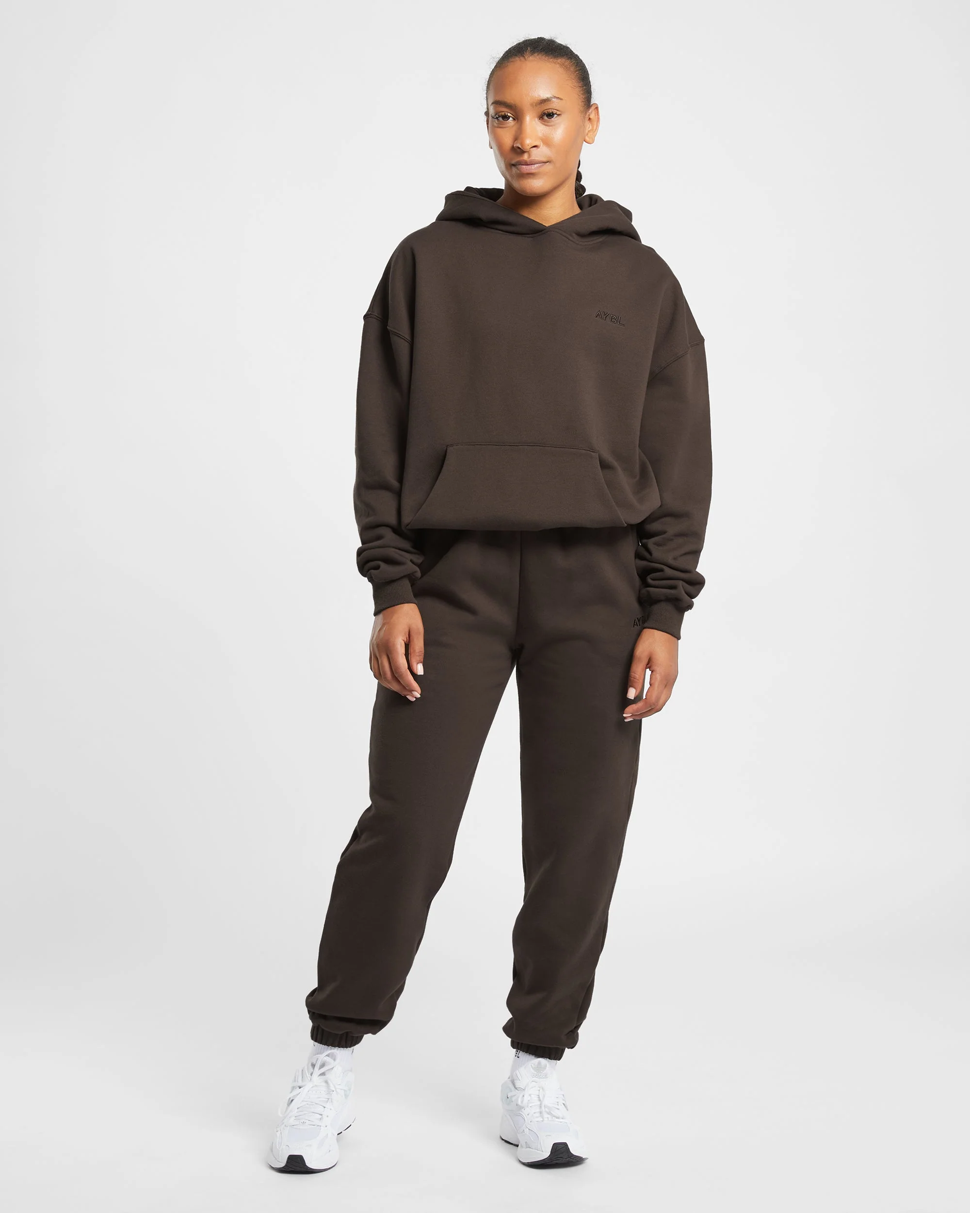 Premium Oversized Hoodie - Coffee Marron - Image 3