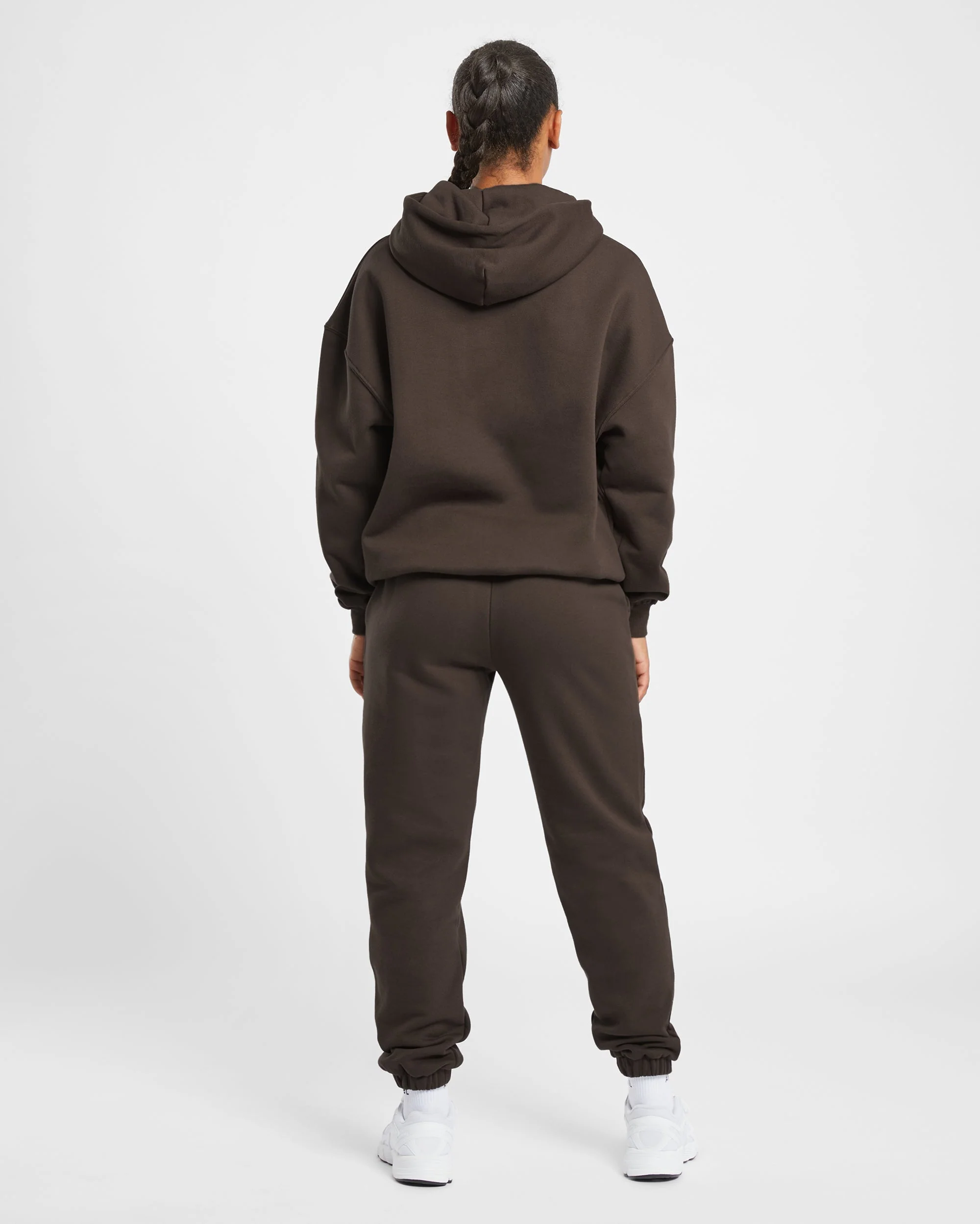 Premium Oversized Hoodie - Coffee Marron - Image 4