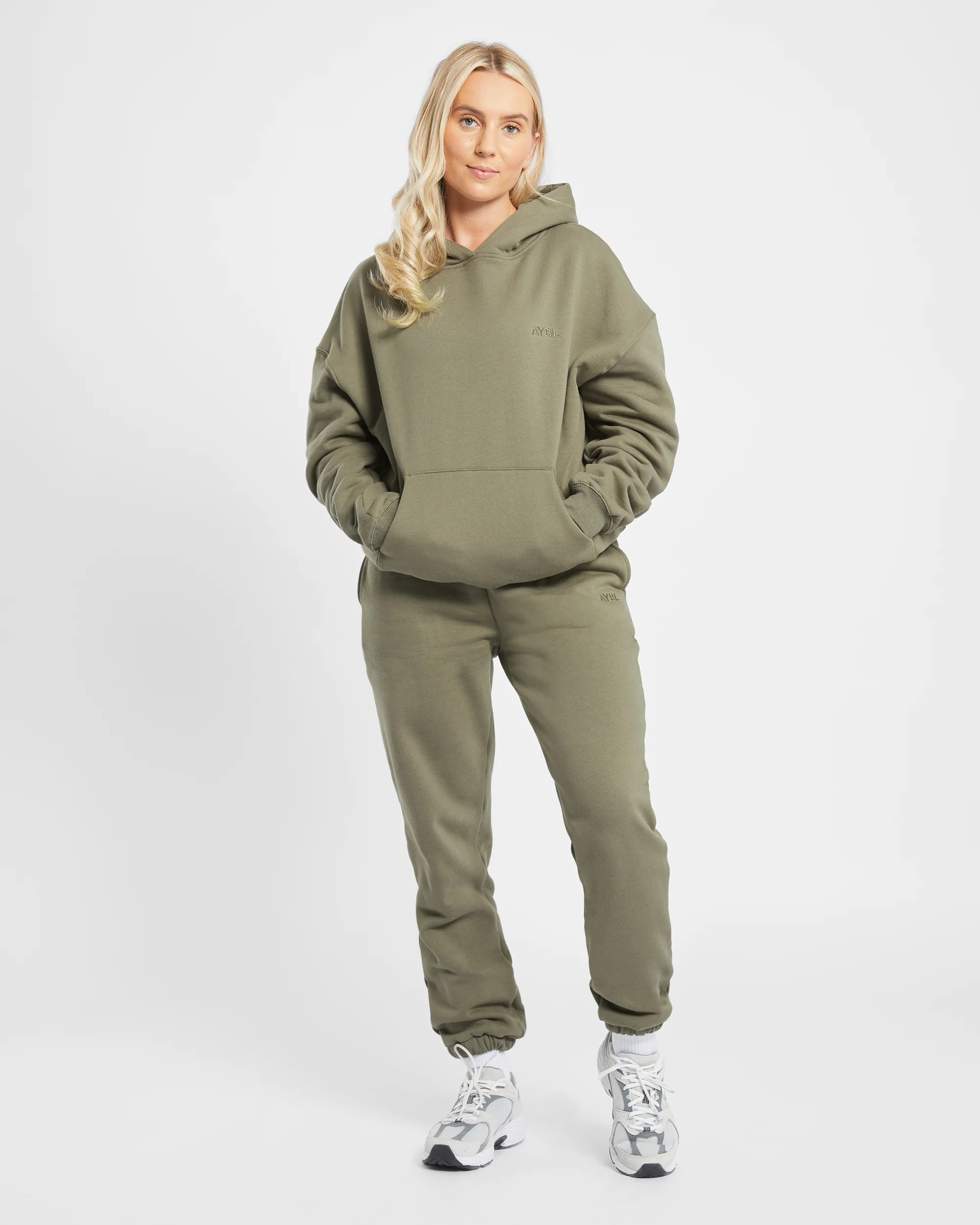 Premium Oversized Hoodie - Dusky Olive - Image 3
