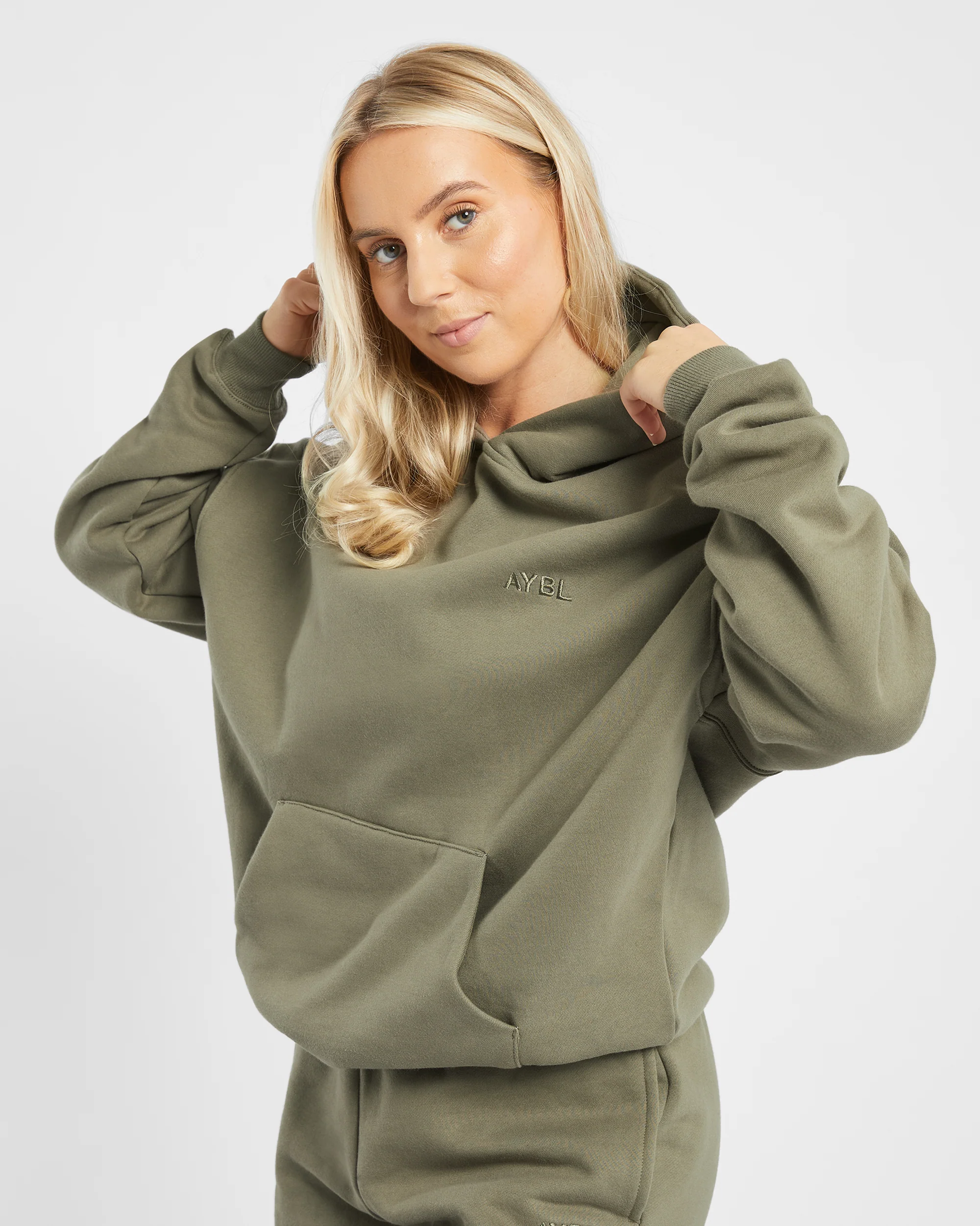 Premium Oversized Hoodie - Dusky Olive - Image 7