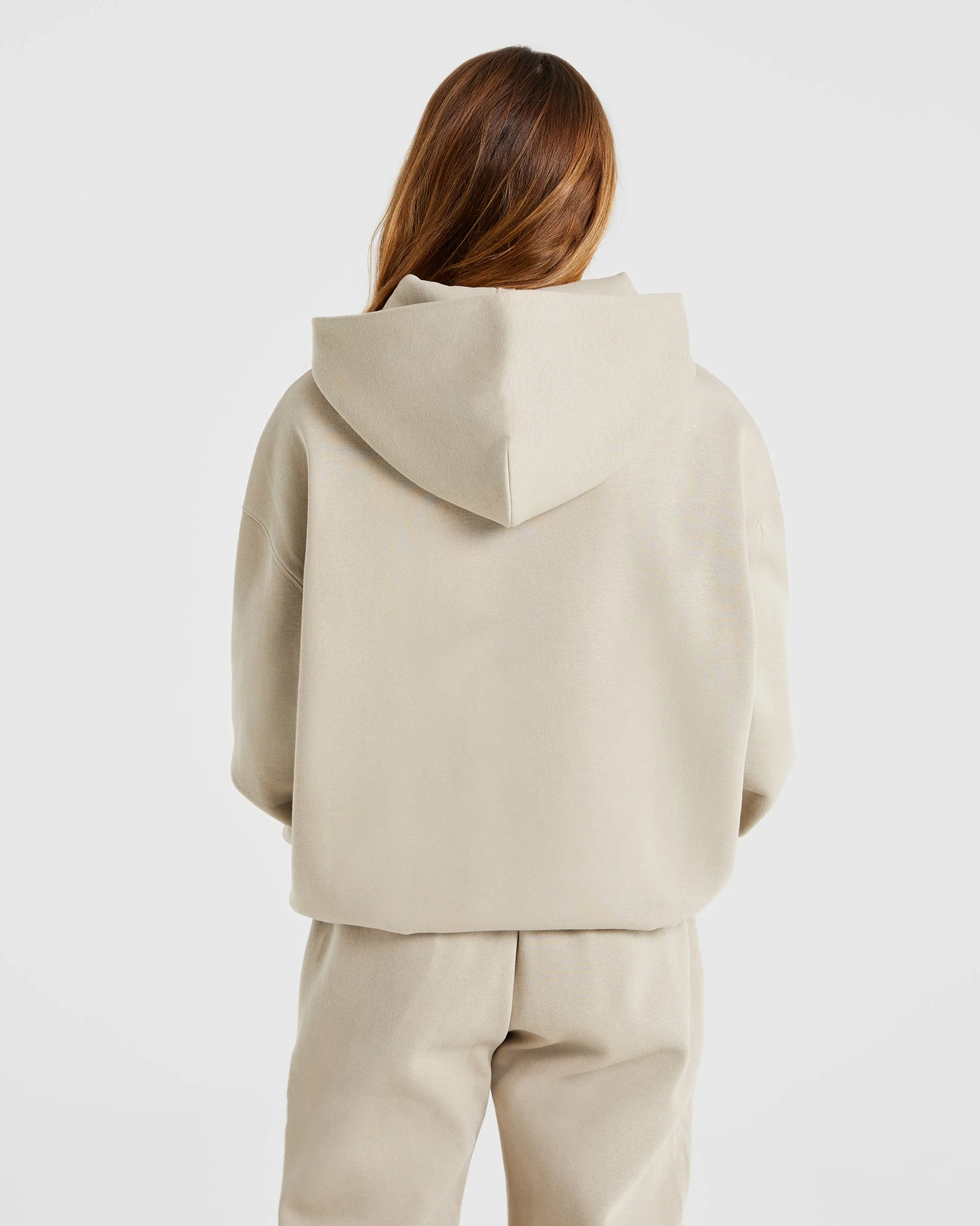 Premium Oversized Hoodie - Light Taupe - Image 2