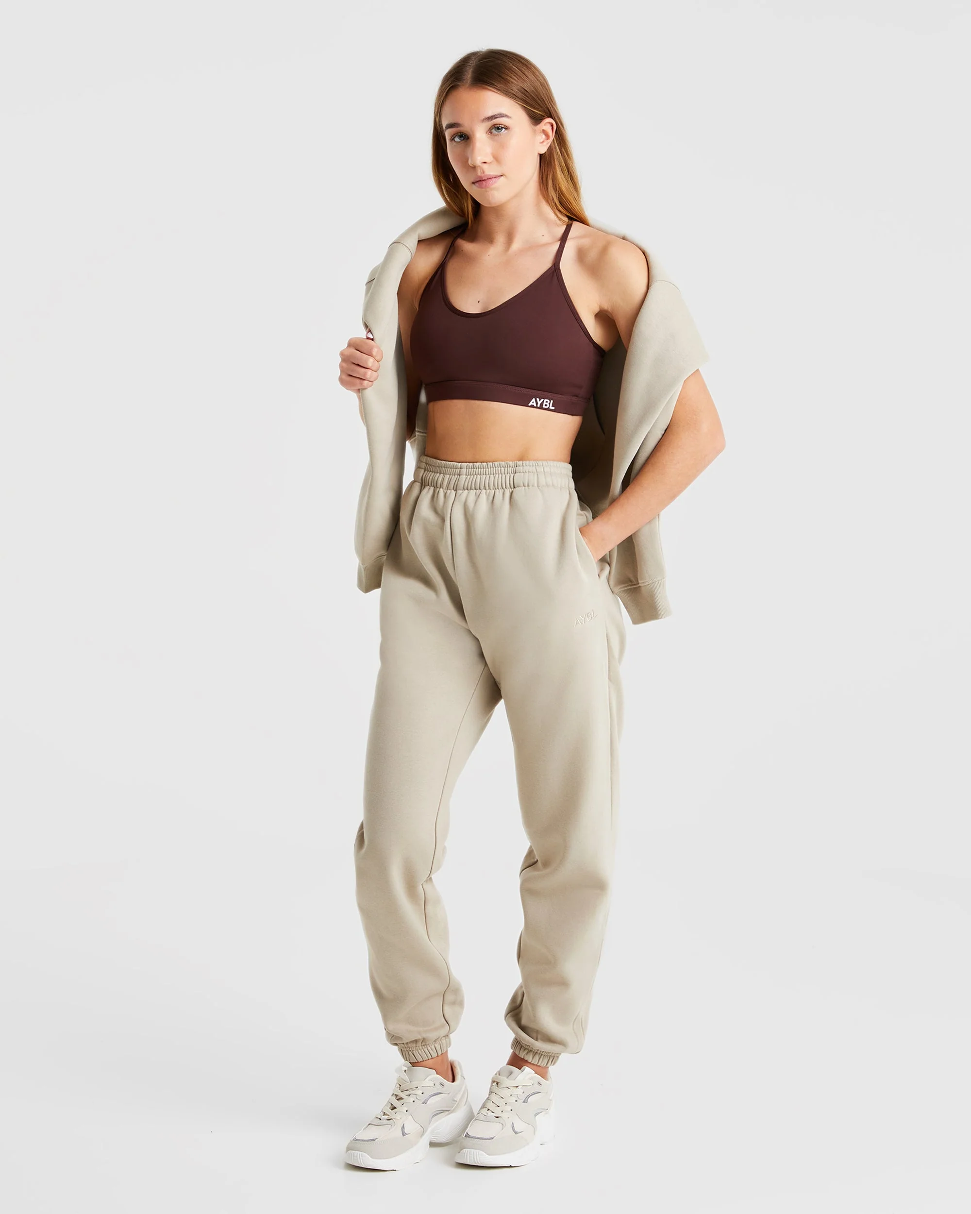 Premium Oversized Hoodie - Light Taupe - Image 8