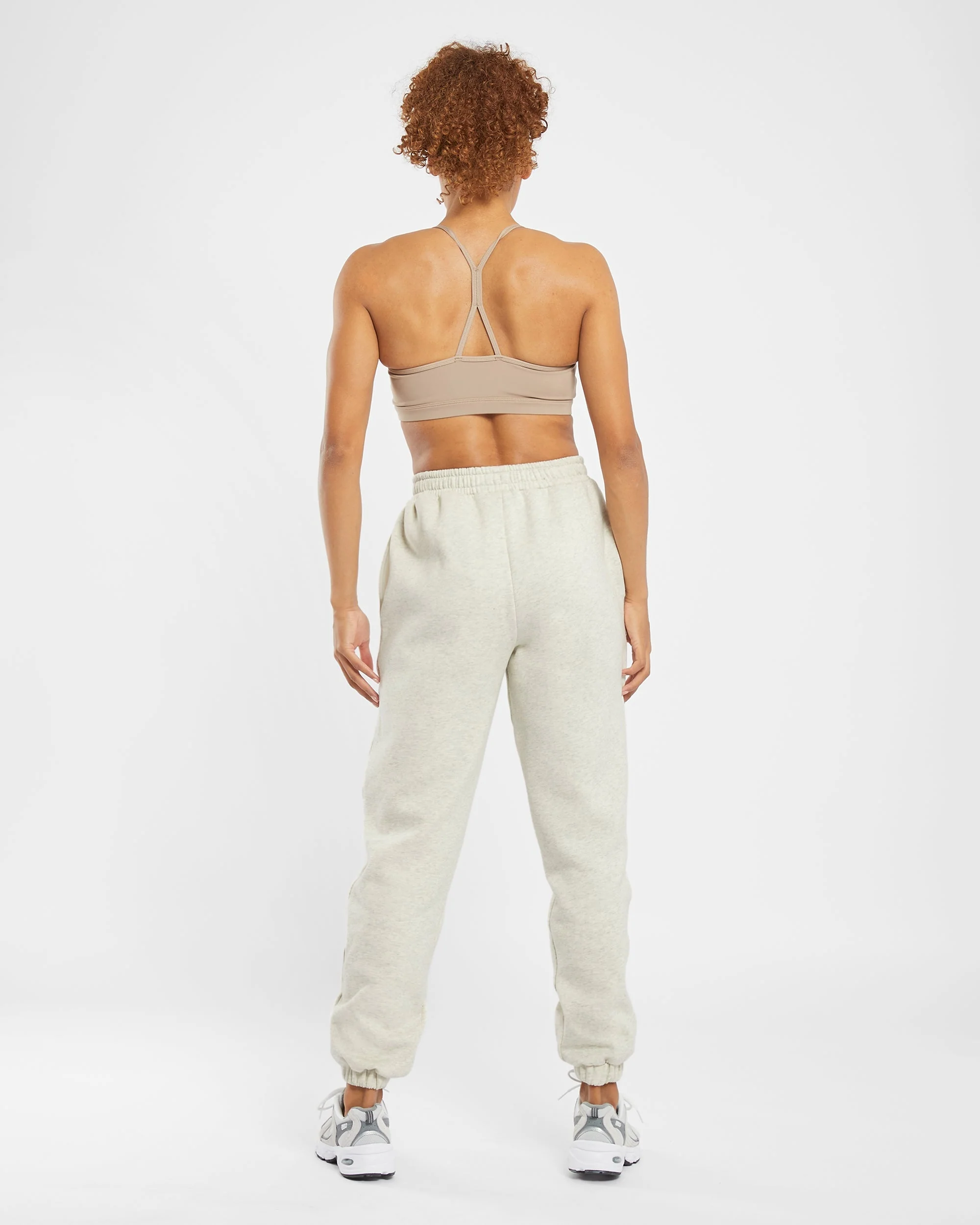 Premium Oversized Joggers - Beige Marl - Image 4