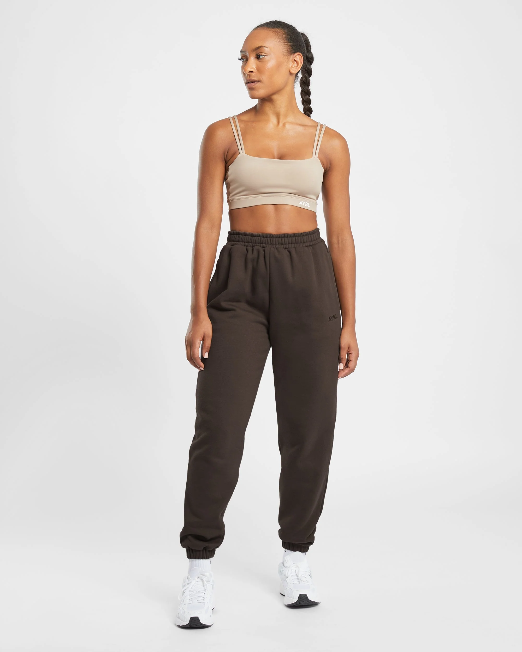 Premium Oversized Joggers - Coffee Marron - Image 3