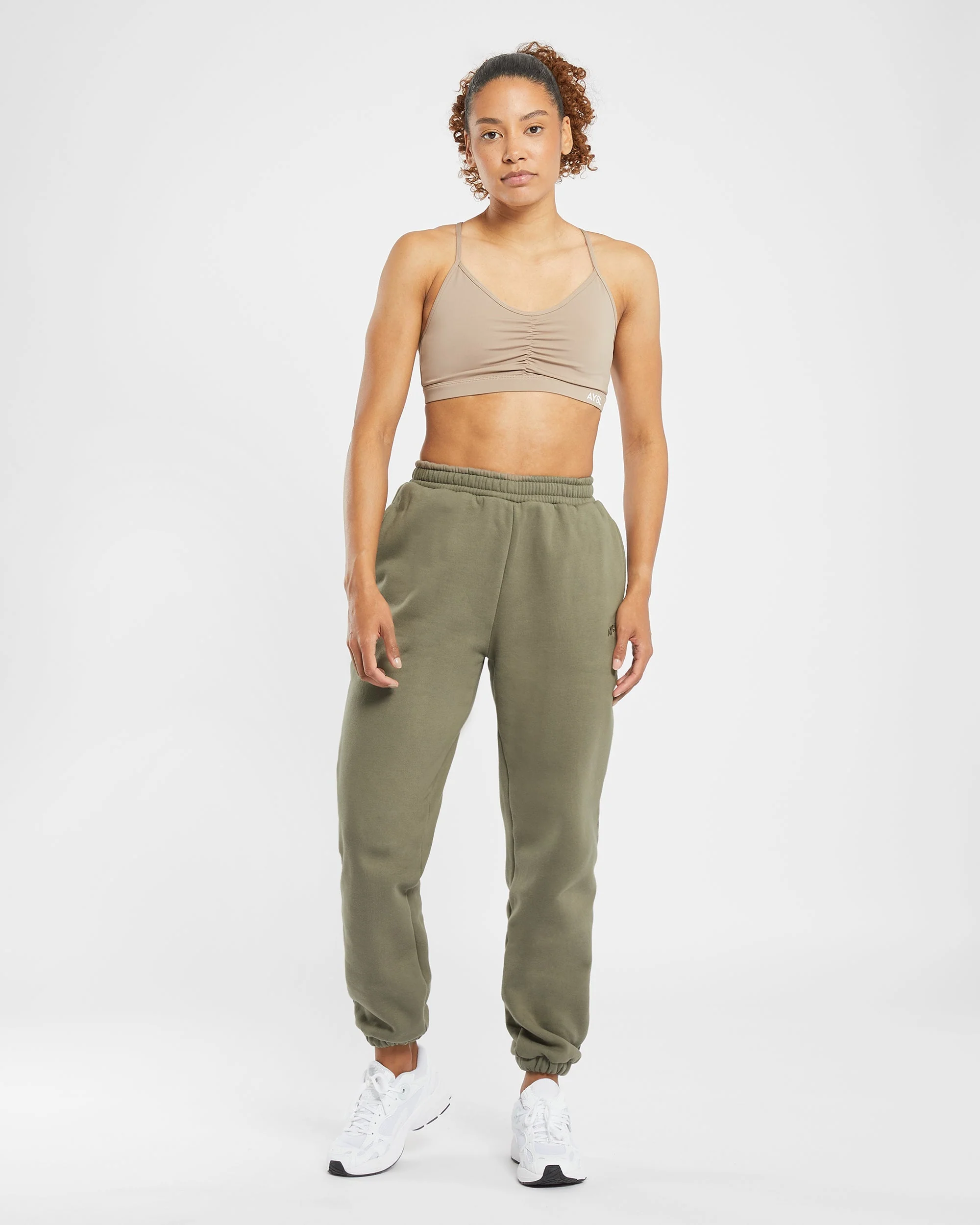 Premium Oversized Joggers - Dusky Olive - Image 3