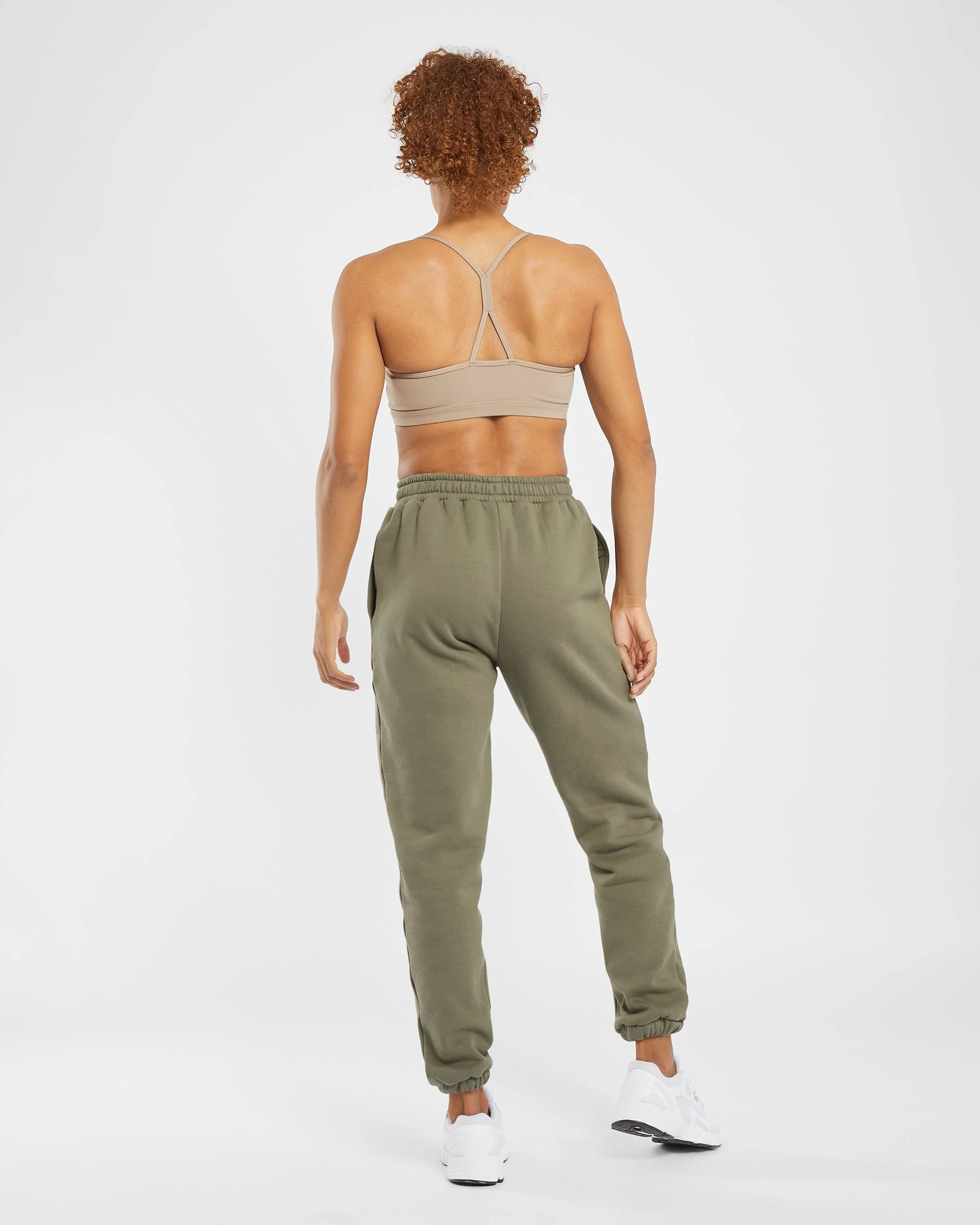 Premium Oversized Joggers - Dusky Olive - Image 4