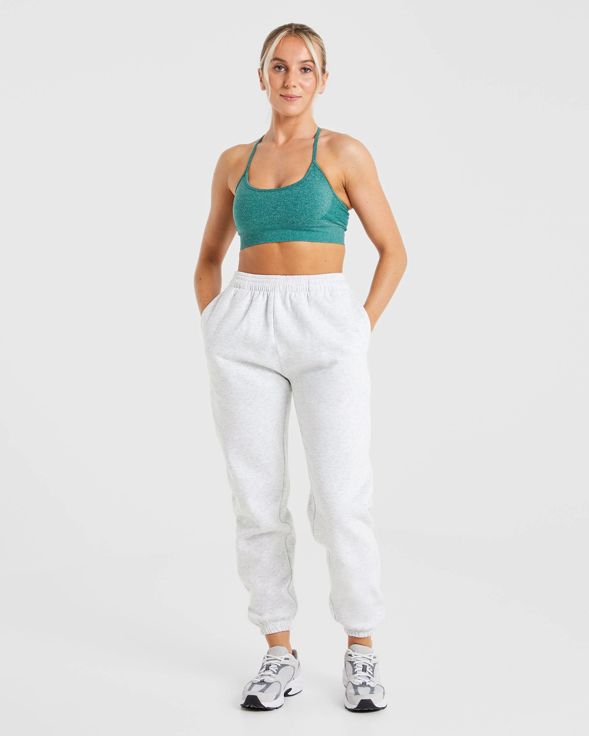 Premium Oversized Joggers - Heather Gris - Image 3