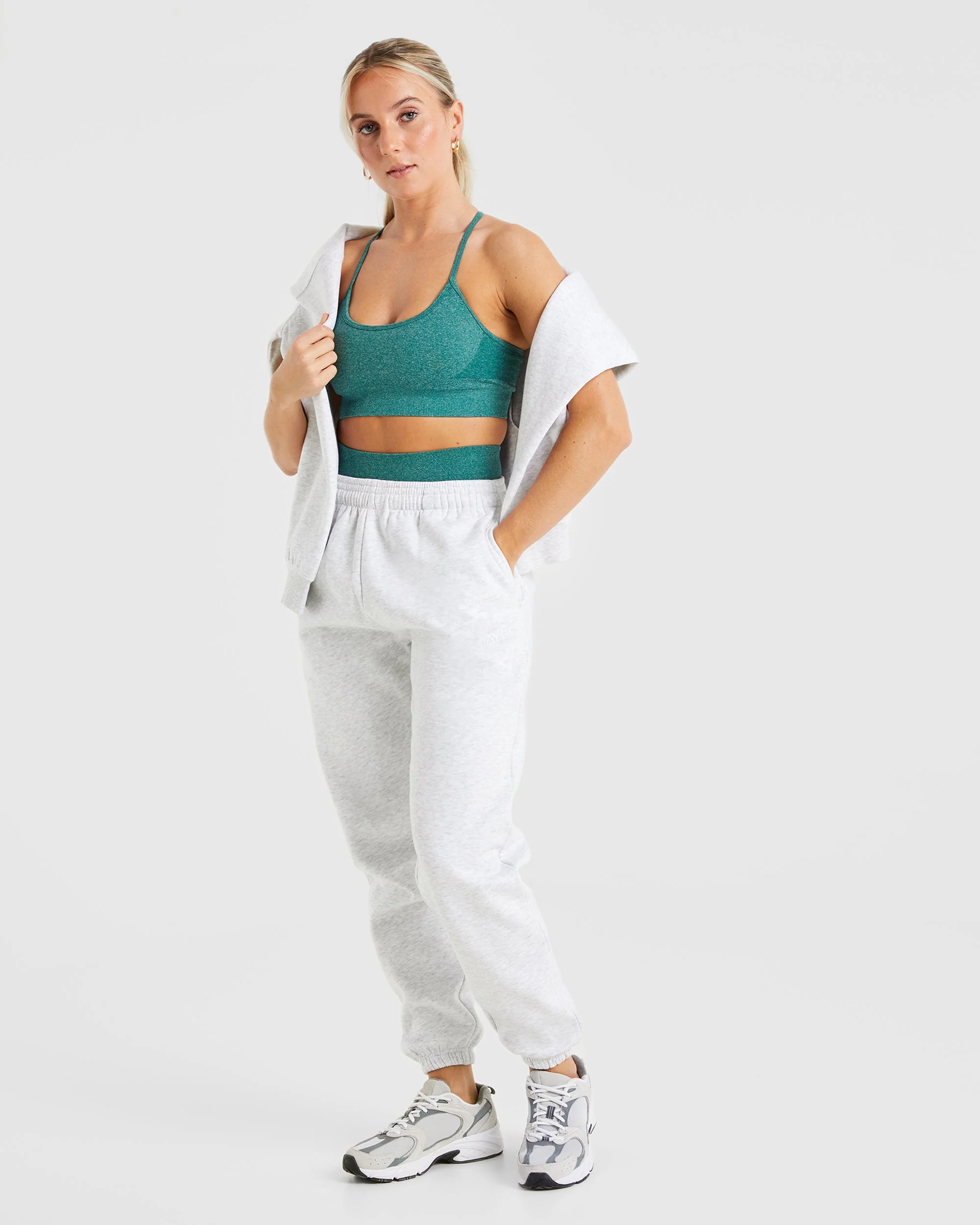 Premium Oversized Joggers - Heather Gris - Image 7