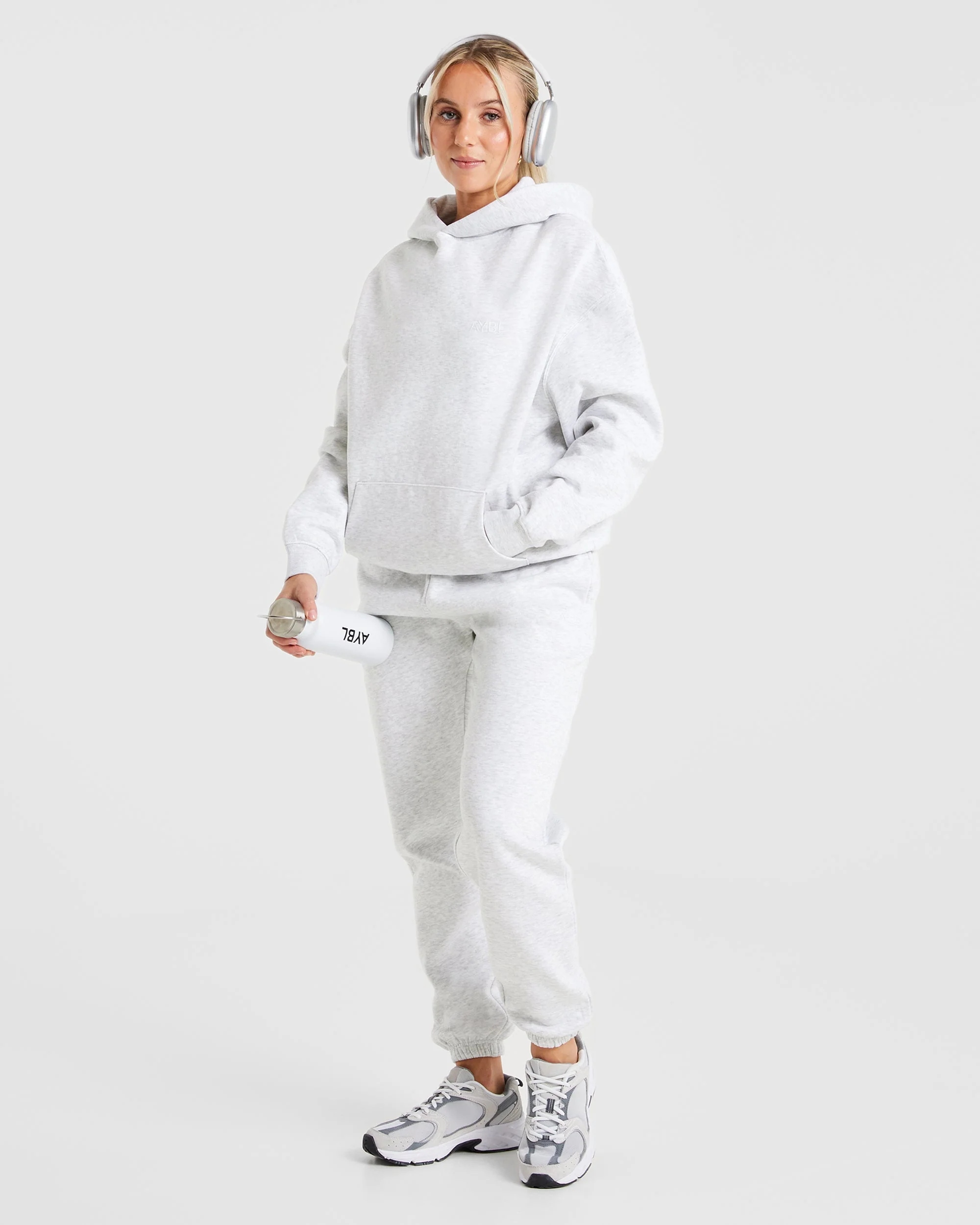 Premium Oversized Joggers - Heather Gris - Image 8